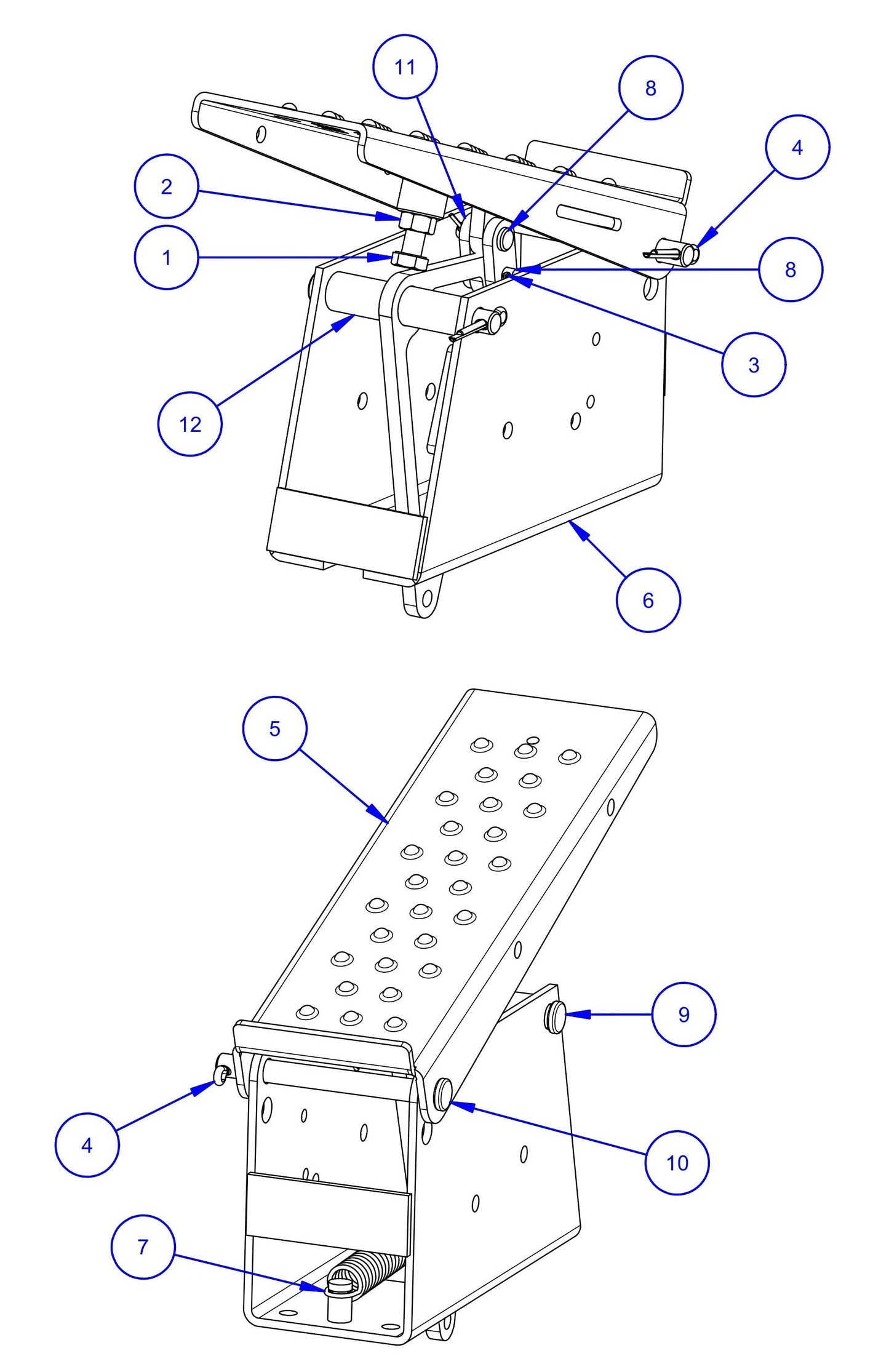 MSP455 (Pre 2021) Throttle Pedal Assembly Parts