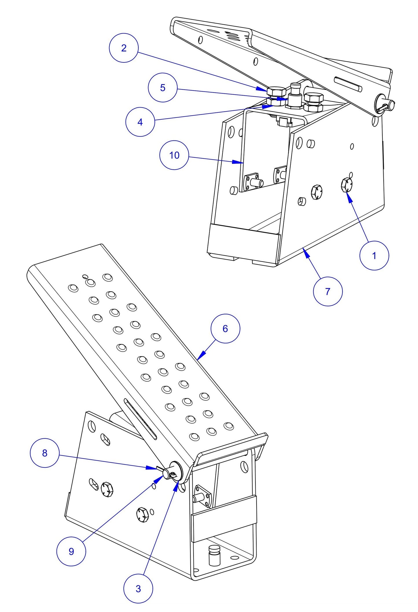 MSP455 (Pre 2021) Kill Switch Pedal Assembly Parts