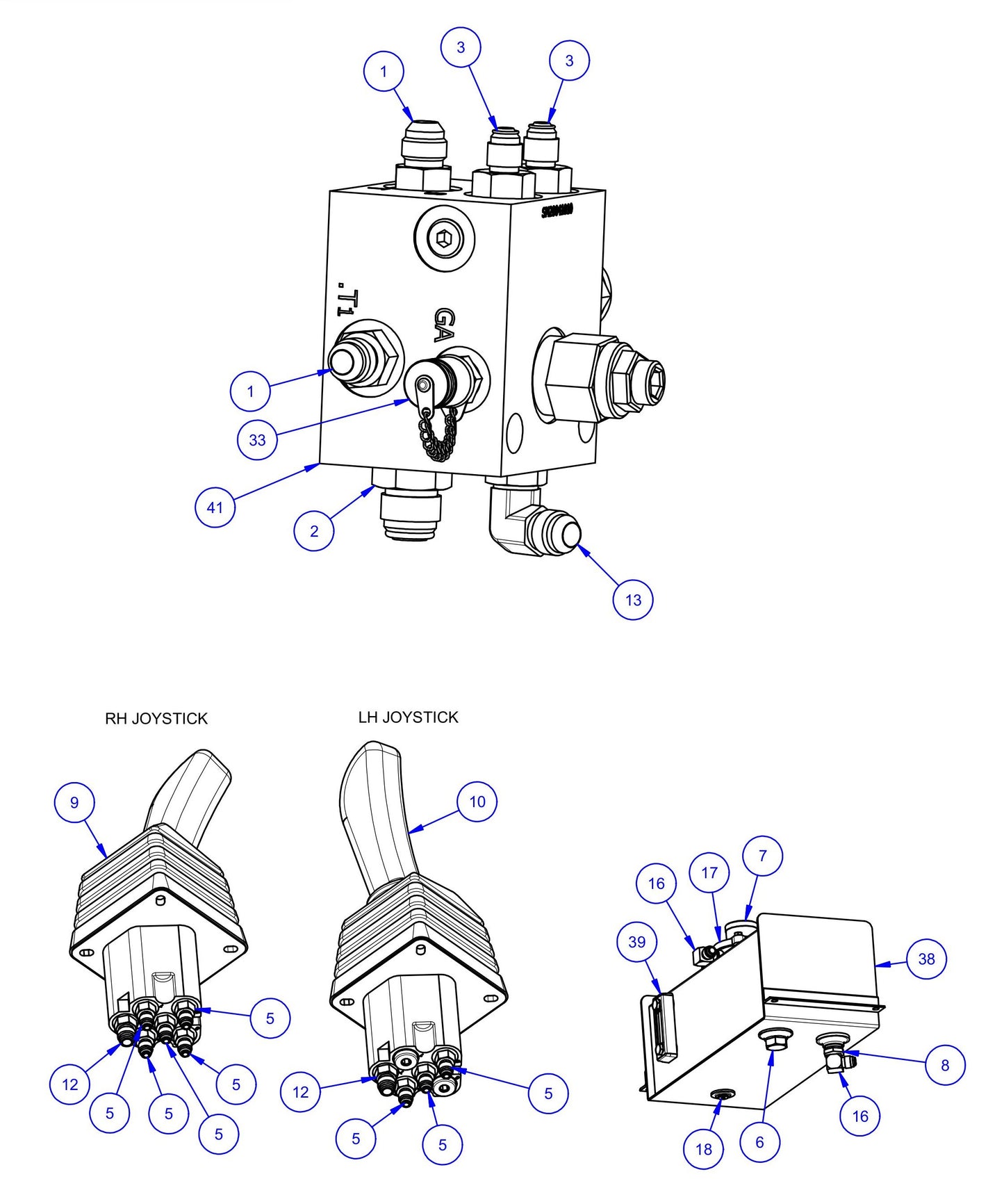 MSP455 (Pre 2021) Hydraulics Assembly-2 Parts