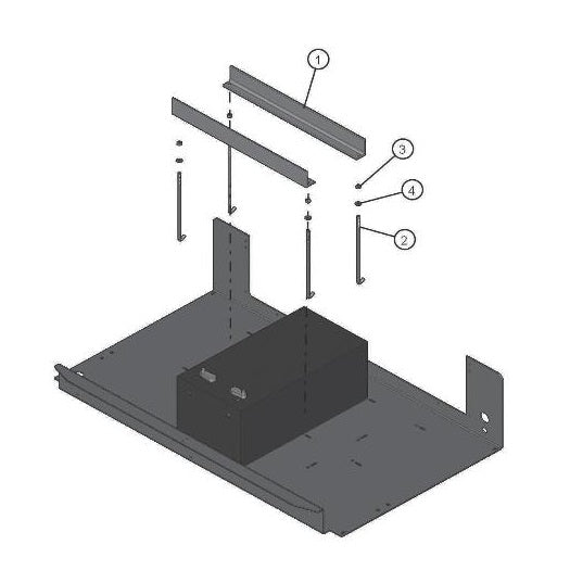 ECLIPSE AB 2220 SE ARROW BOARD Three Battery Installation parts by allmand