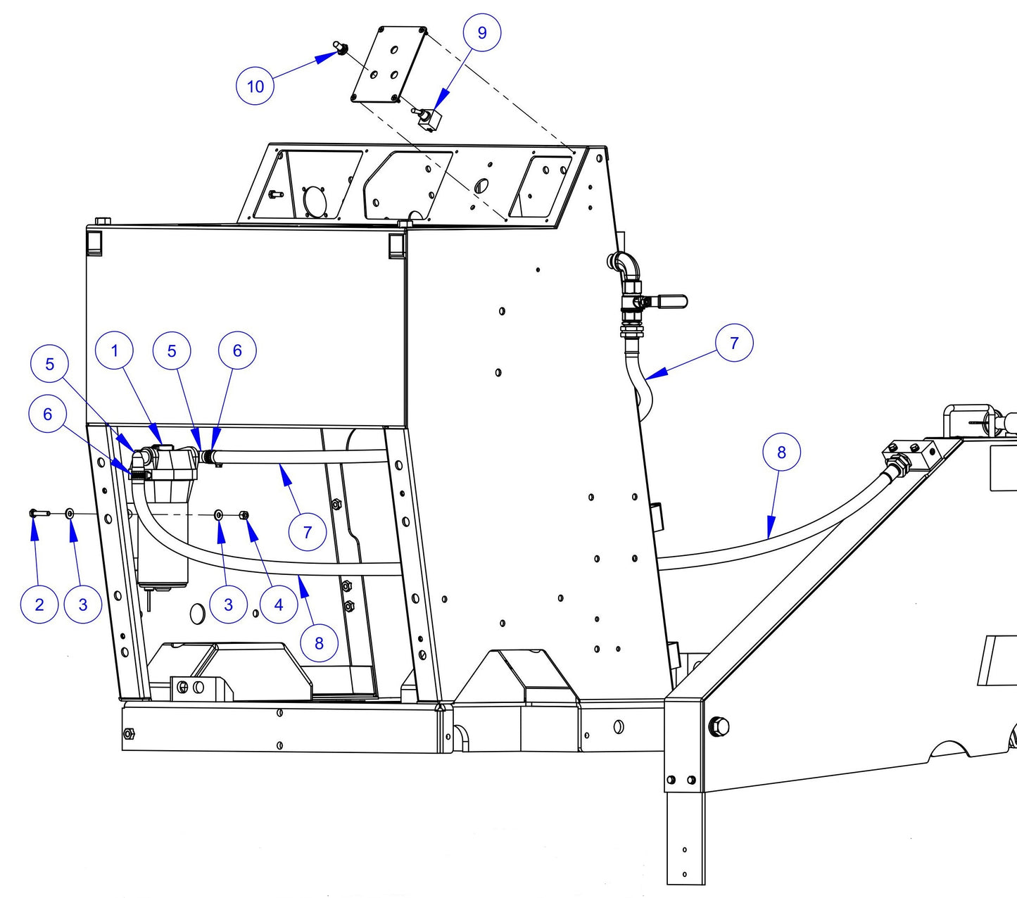 CC3500J Optional Water Pump Assembly Parts