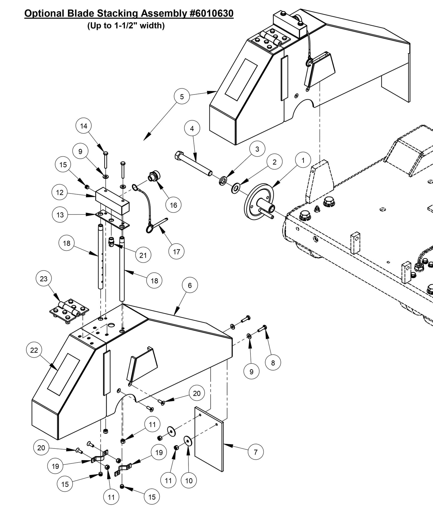 CC3728 Optional Blade Stacking Assembly