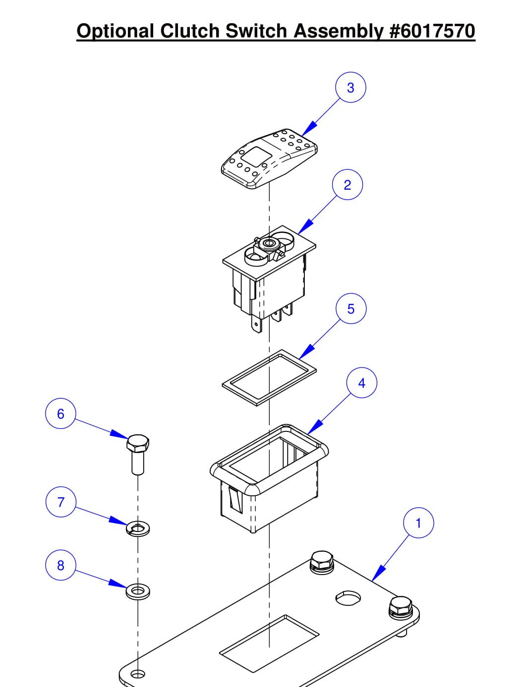 CC7574DK Optional Clutch Switch Assembly