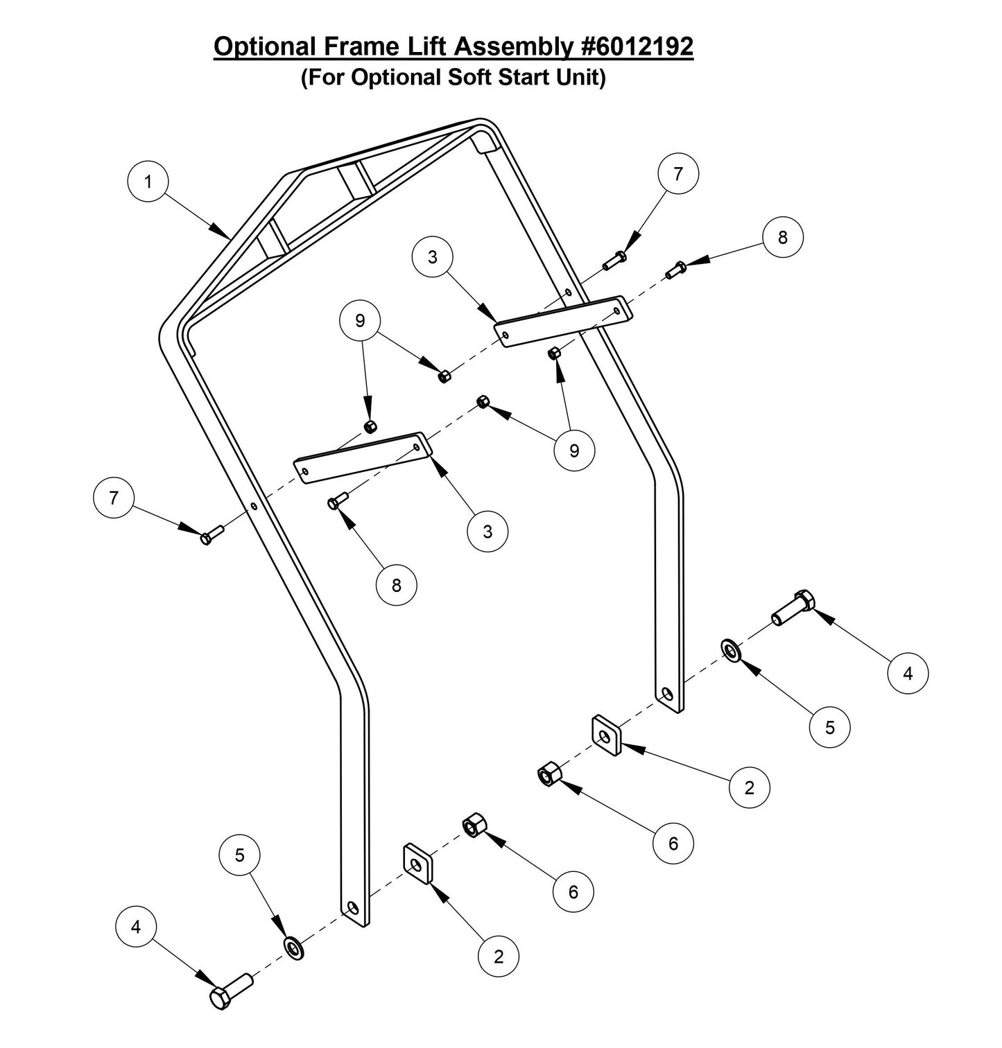CC3700E Optional Frame Lift Assembly