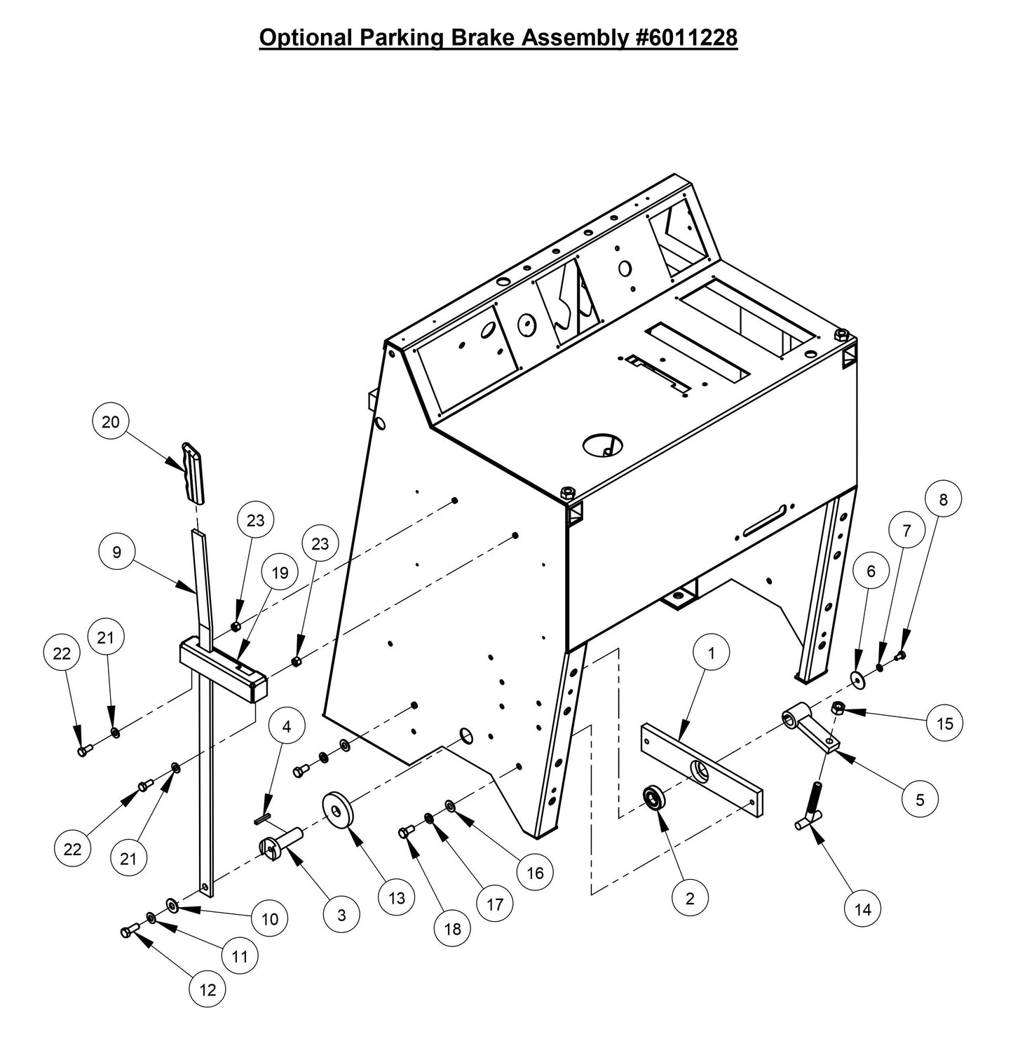 CC3700TE Optional Parking Brake Assembly