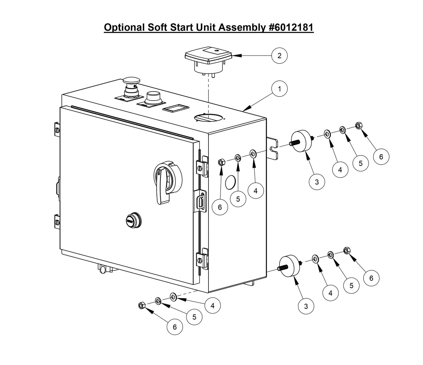 CC3500E (Optional Soft Start Unit Assembly For 20HP Motor)