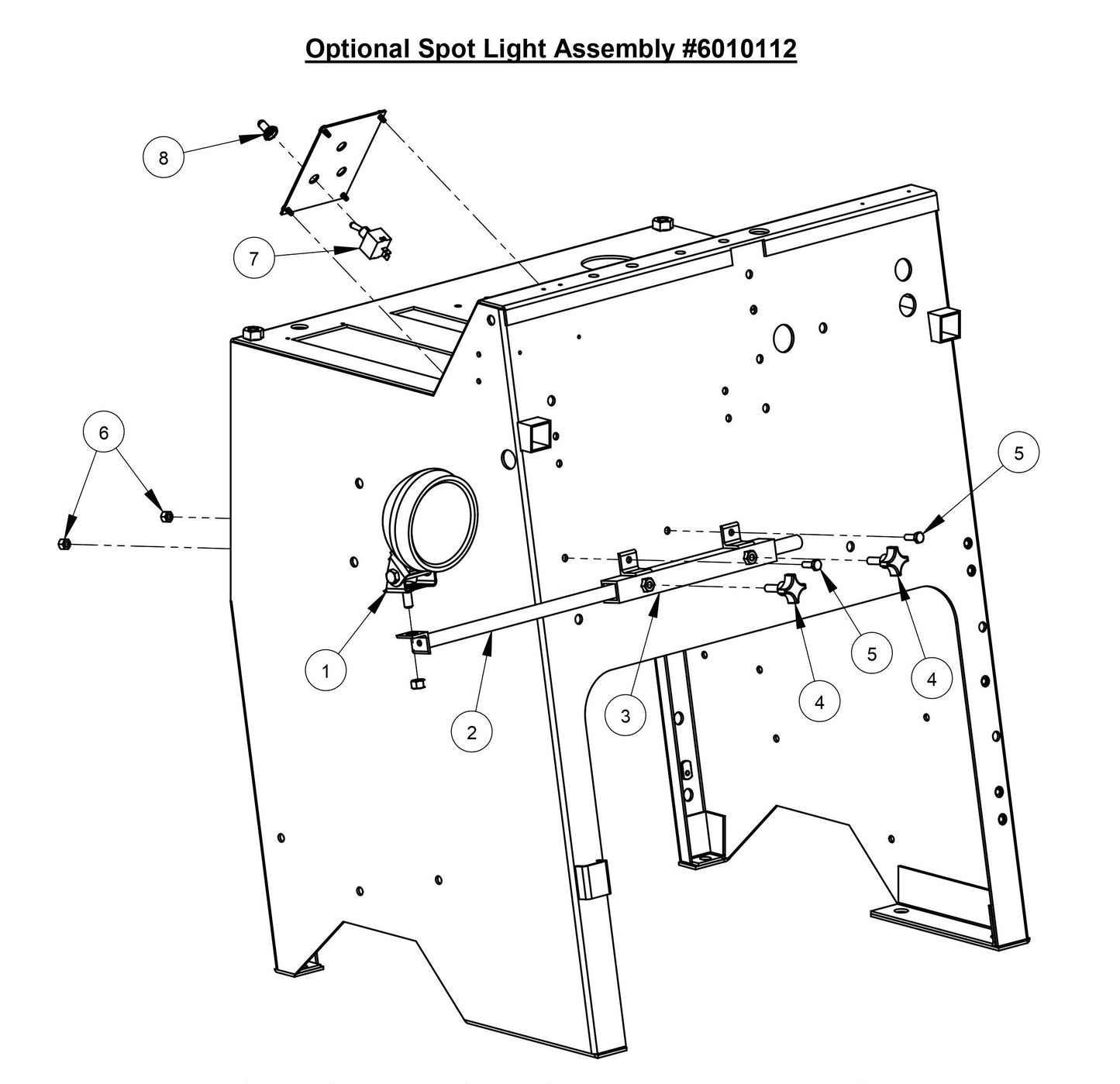 CC3700E Optional Spot Light Assembly