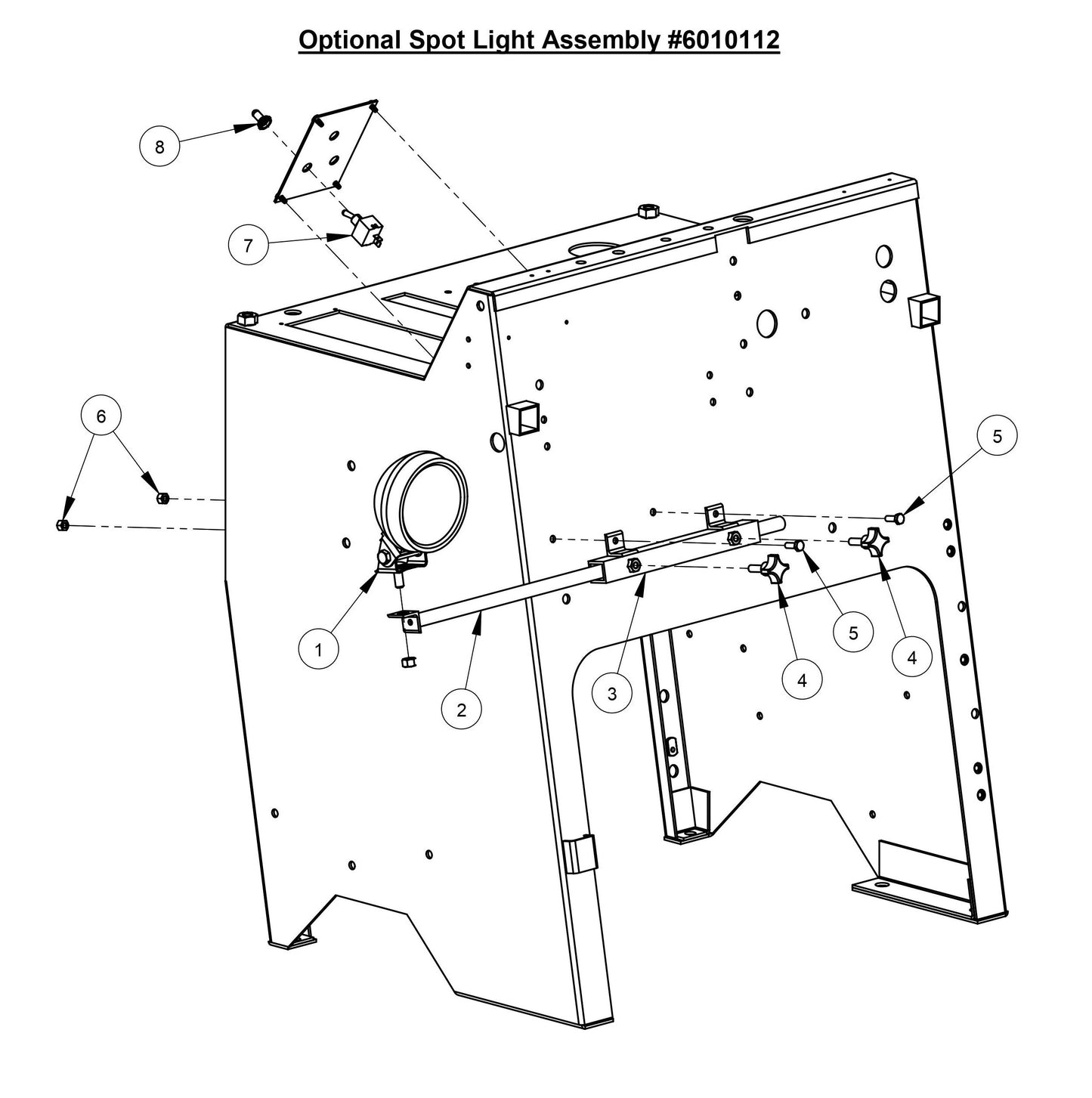 CC3700TE Optional Spot Light Assembly