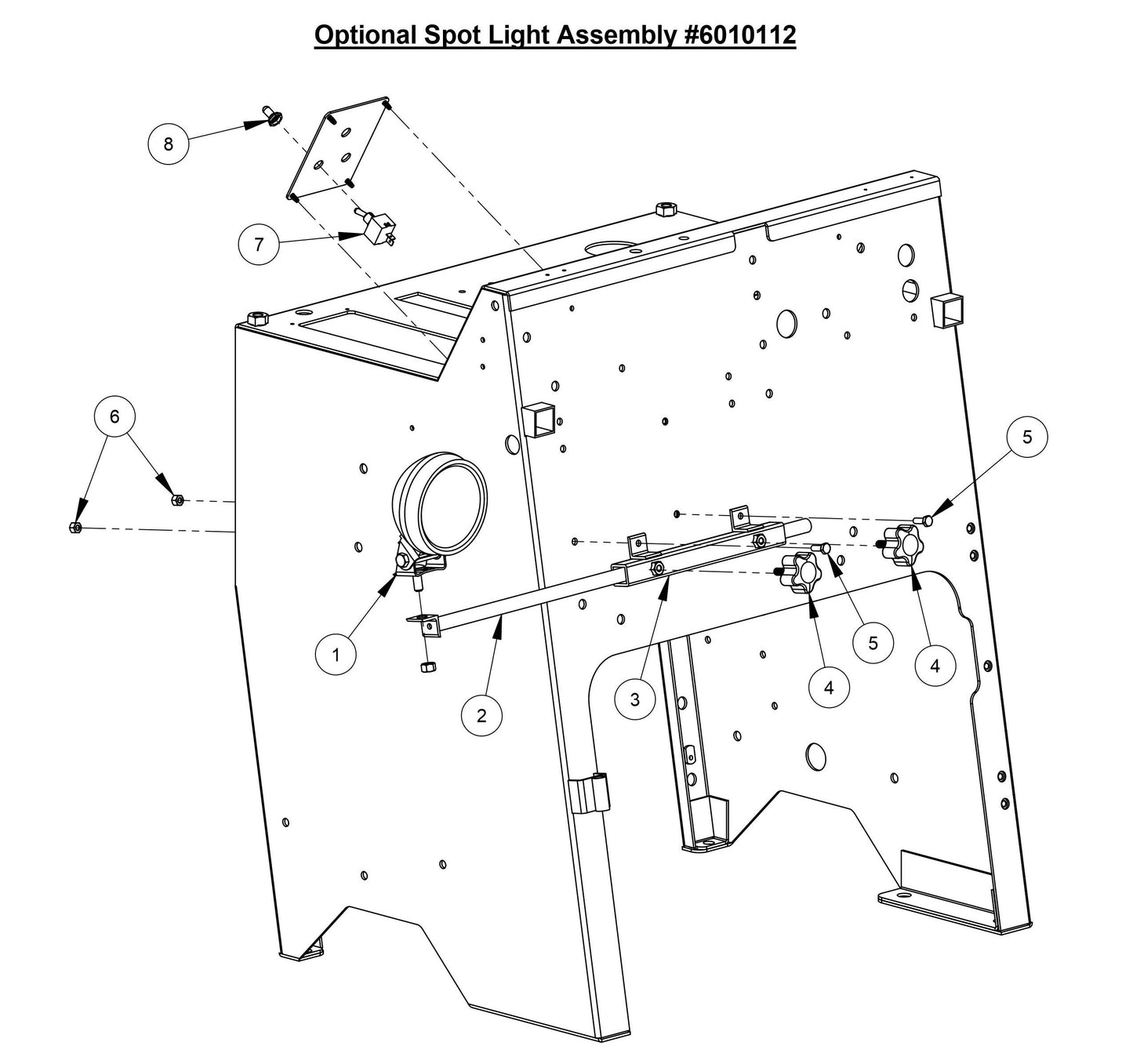 CC6566 Optional Spot Light Assembly