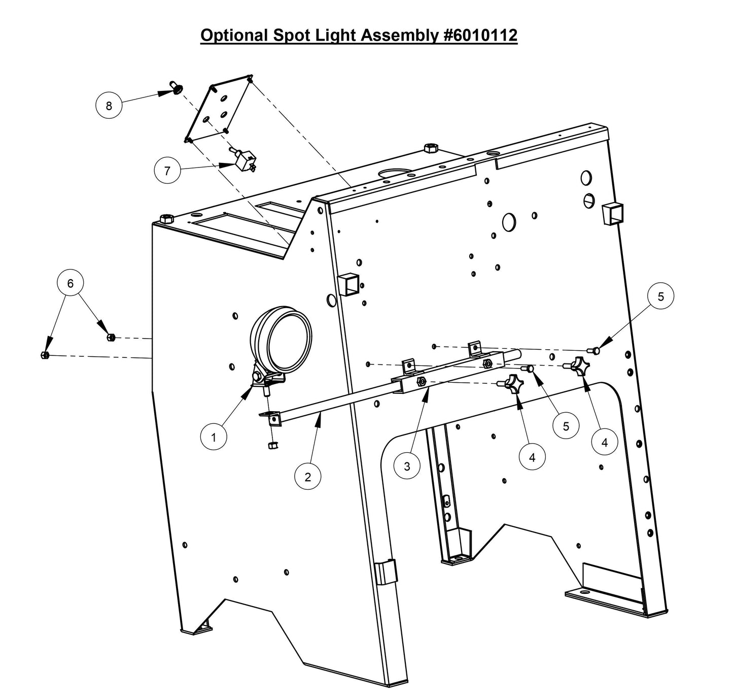 CC3500E (Optional Spot Light Assembly)