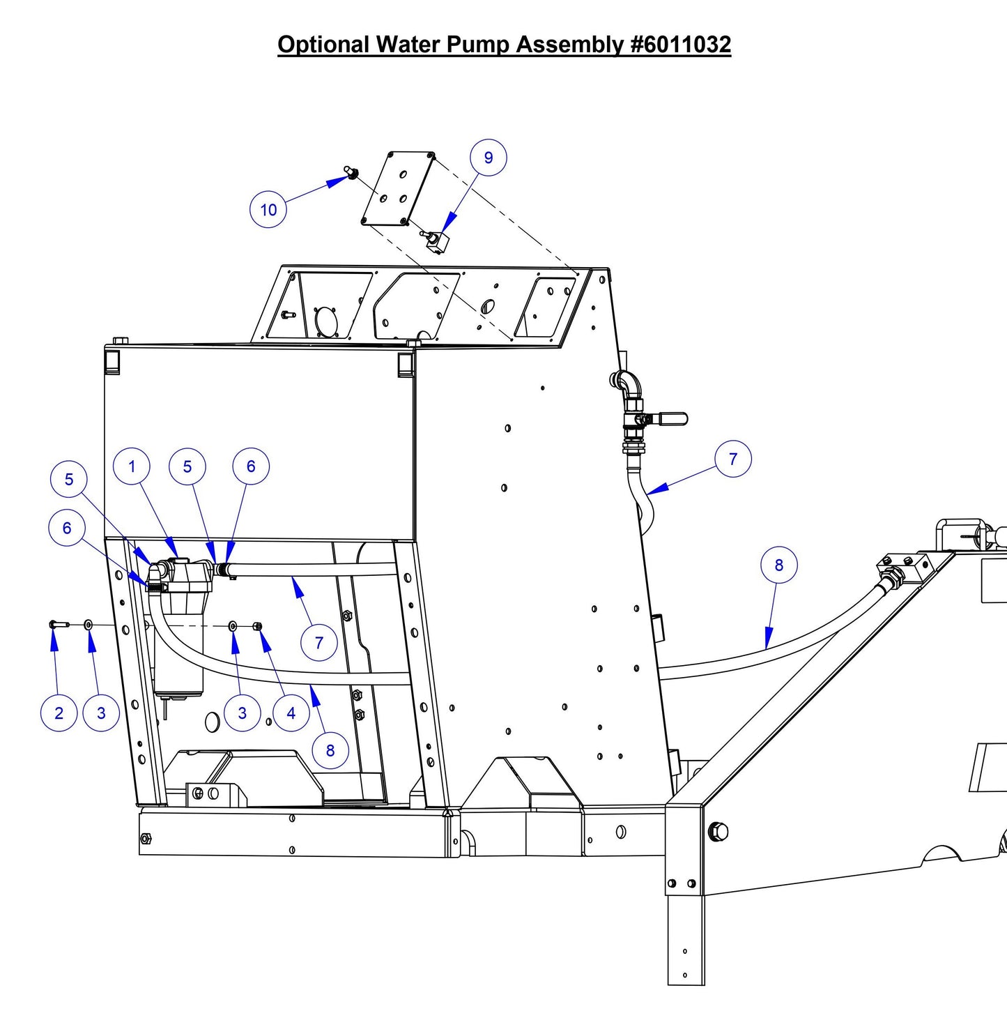 CC3535JBVP Optional Water Pump Assembly