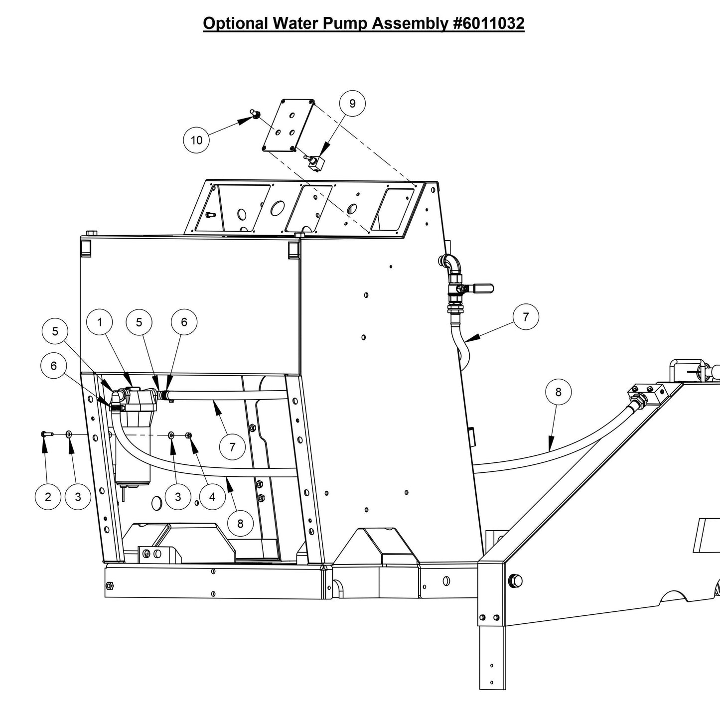 CC6566 Optional Water Pump Assembly
