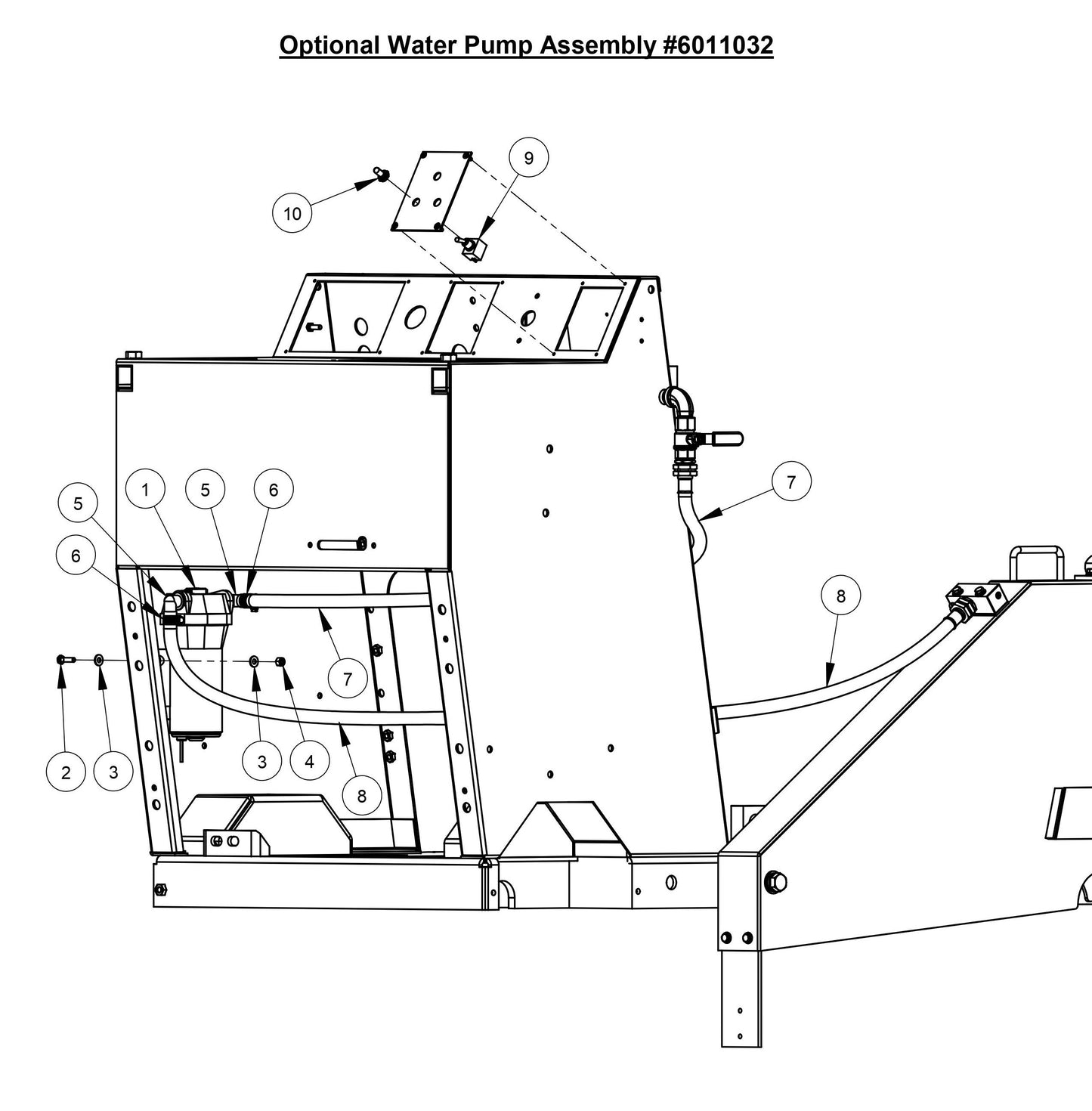 CC3700E Optional Water Pump Assembly