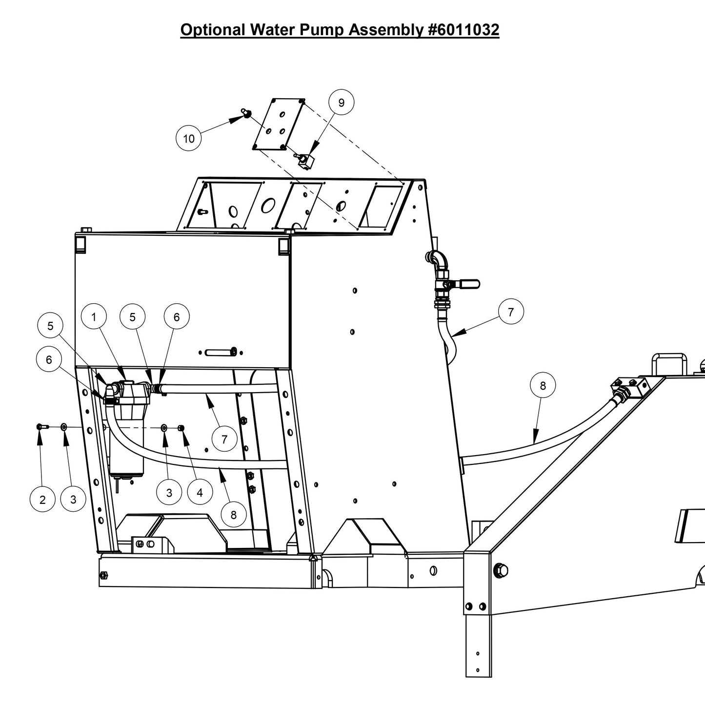 CC3728 Optional Water Pump Assembly