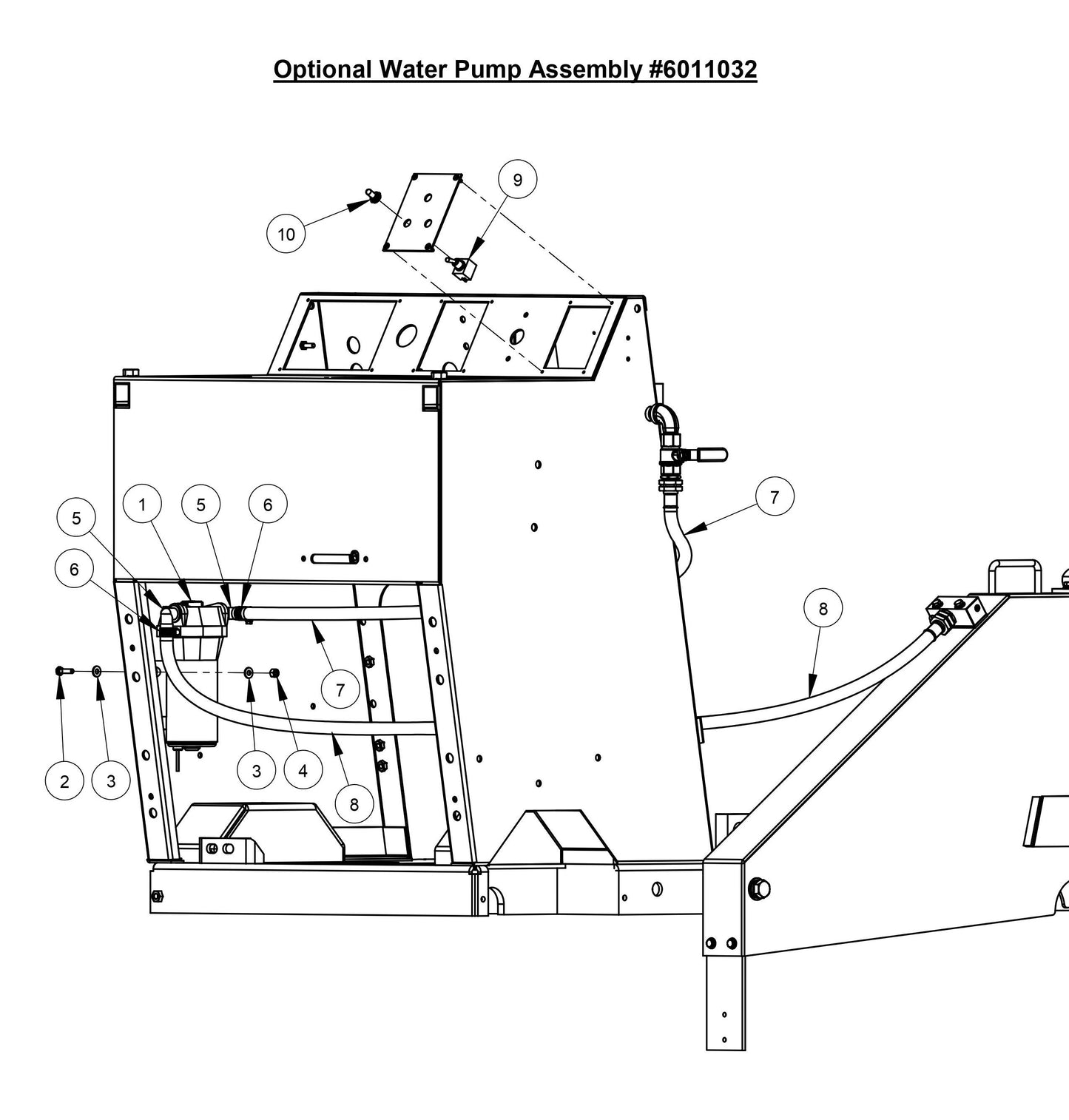 CC3500E (Optional Water Pump Assembly)