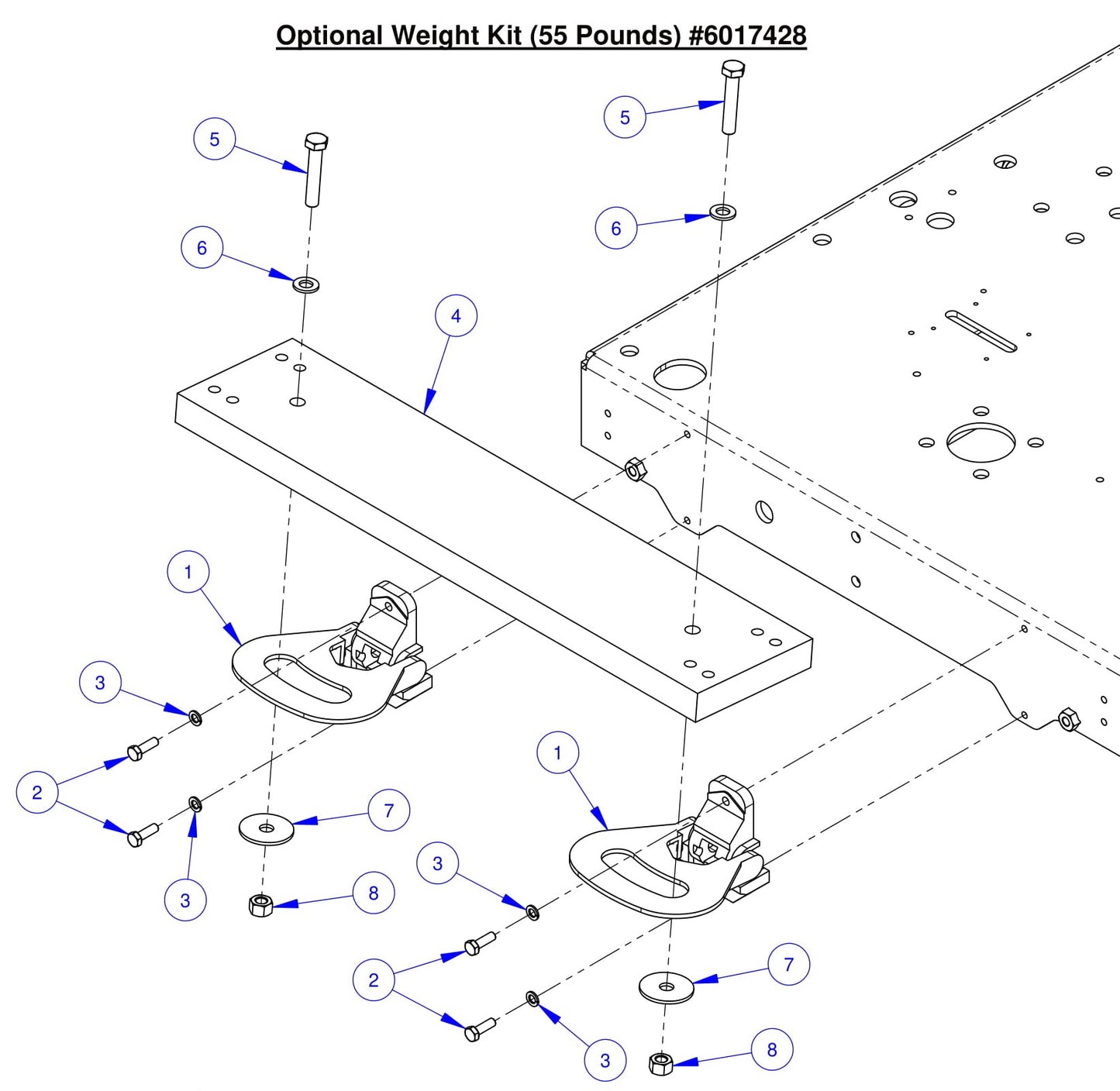 CC7574DK Optional Weight Kit (55 Pounds)