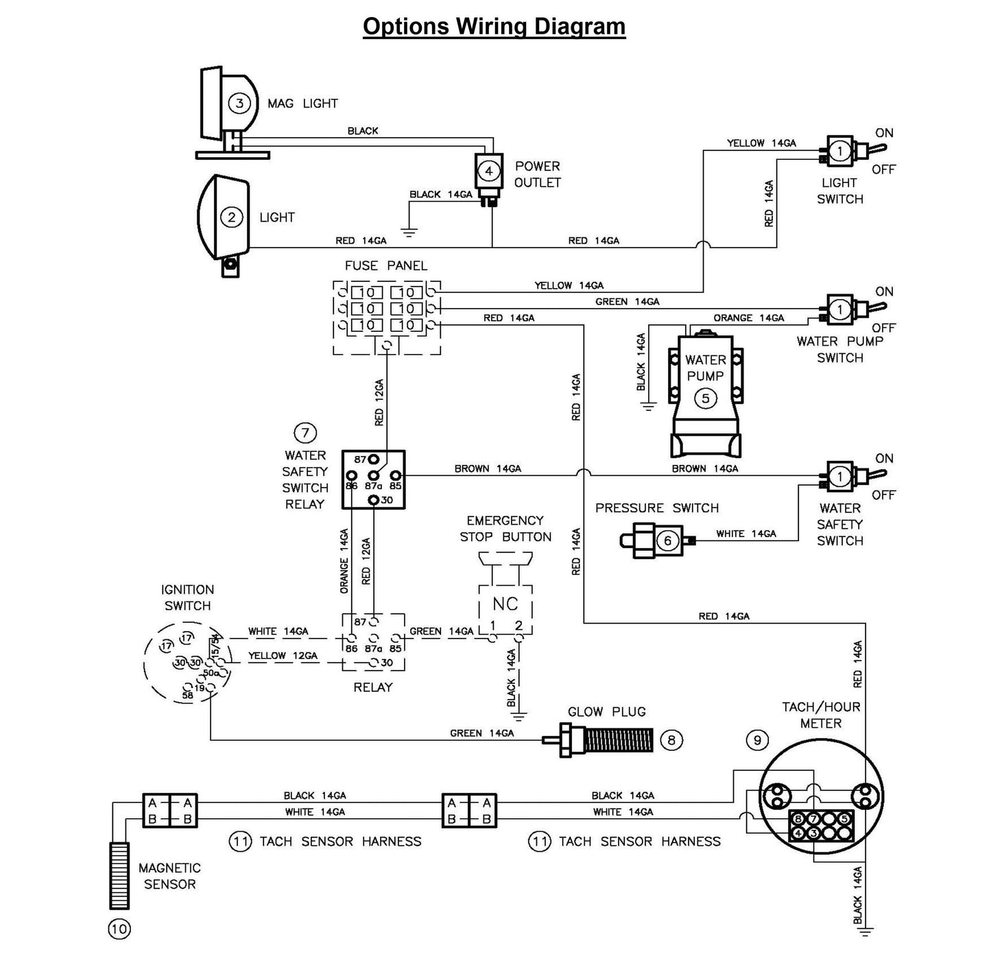 CC3728 Options Wiring Diagram