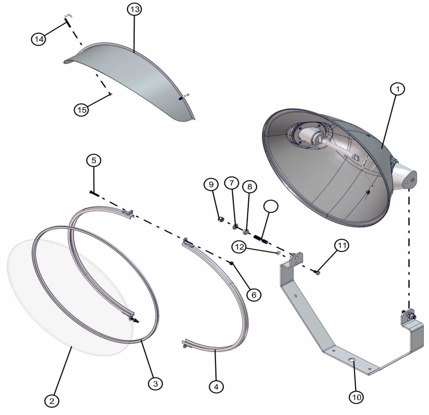 Port-A-Lite AS3000 - SHO Lamp Holder Assembly Parts By Allmand