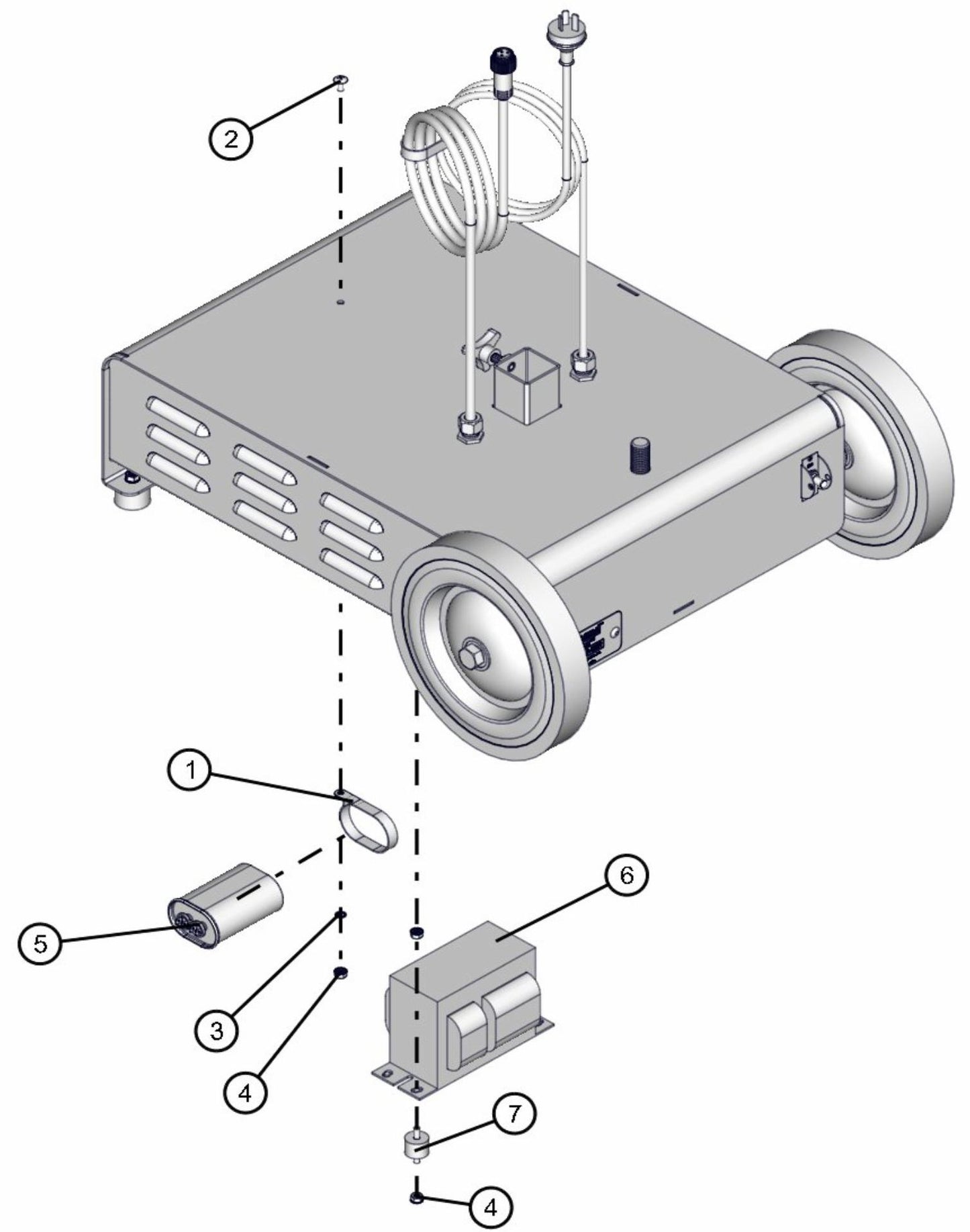 Port-A-Lite AS3000 - Ballast and Capacitor Assembly Parts By Allmand