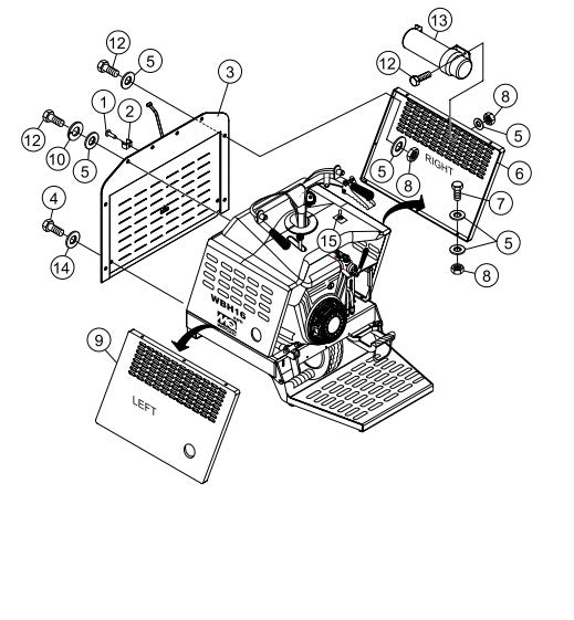WBH-16EAWD Panel Assembly Parts by Multiquip Whiteman