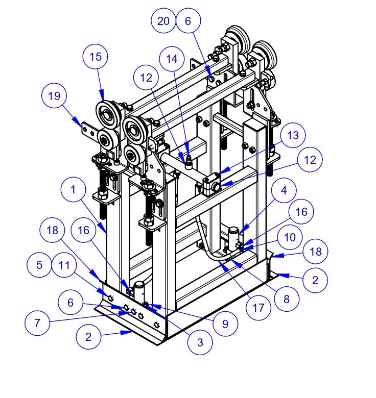 VLP2424 Paving Profile Assembly - 13" Parts by Allen Engineering