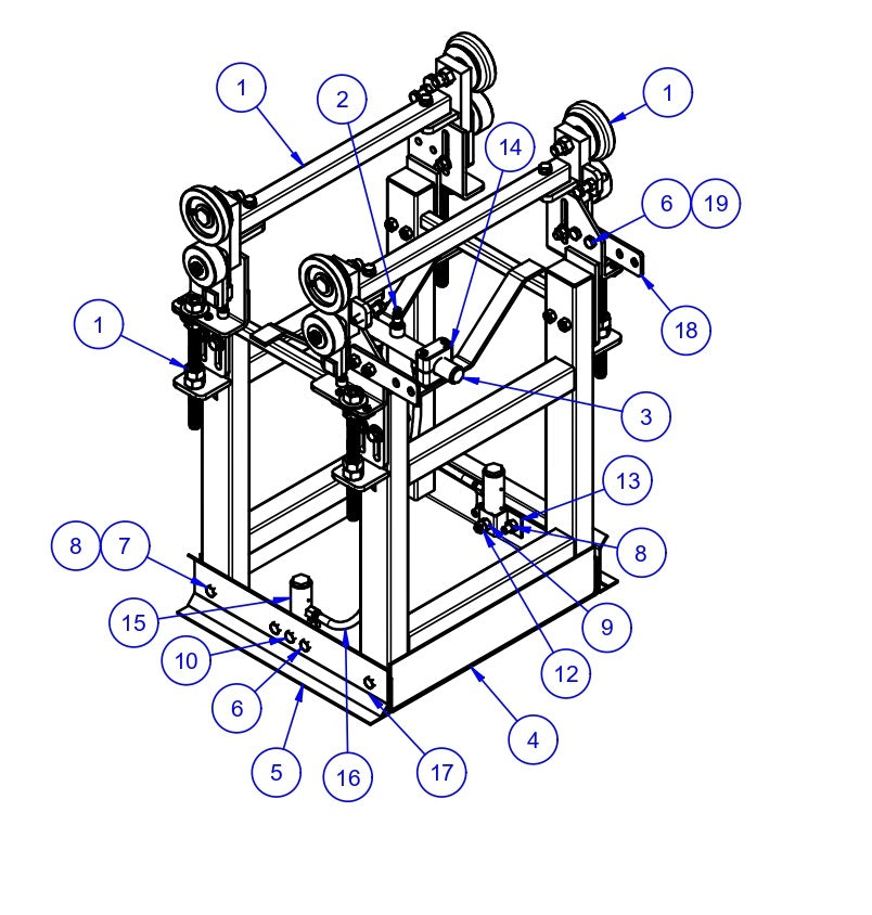 VLP2424 Paving Profile Assembly -19.5" Parts by Allen Engineering