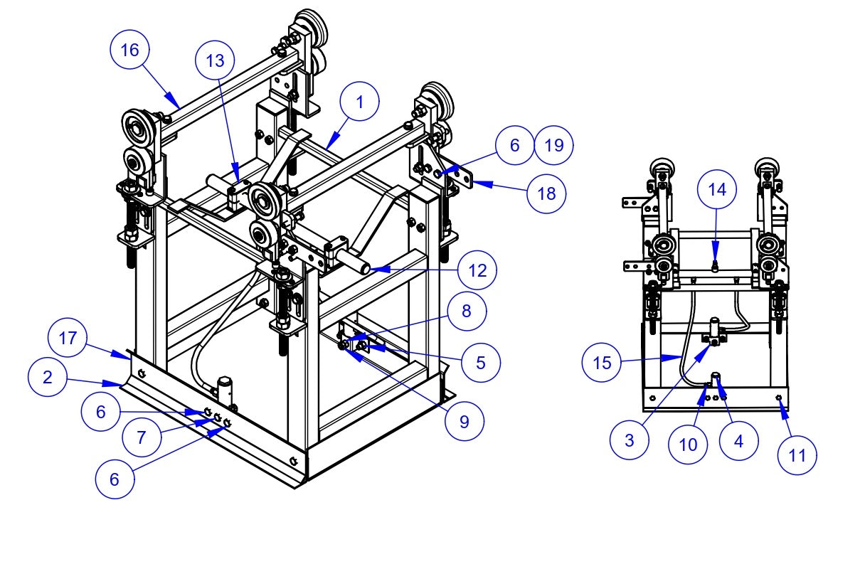 VLP2424 Paving Profile Assembly -27" Parts by Allen Engineering