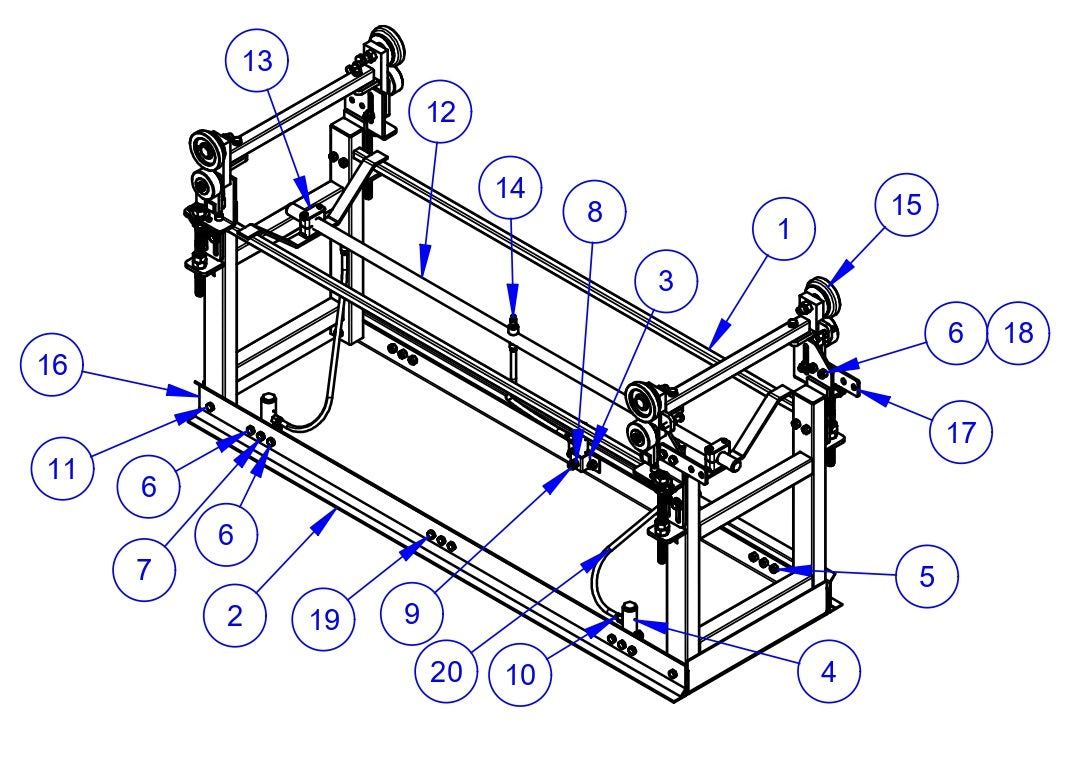 VLP2424 Paving Profile Assembly -72" Parts by Allen Engineering