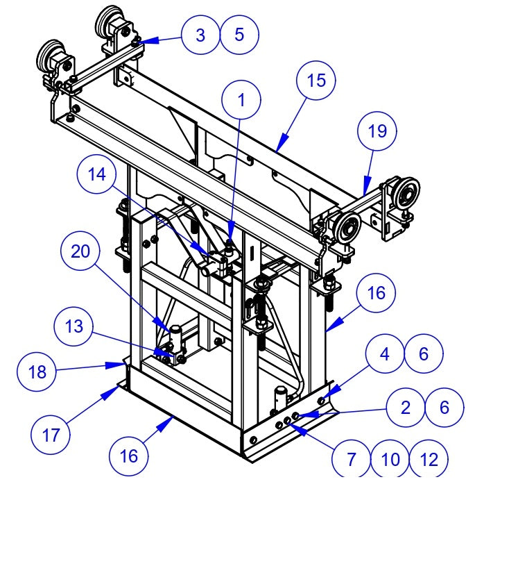 VLP3036 Paving Profile Assembly - 16" Parts by Allen Engineering