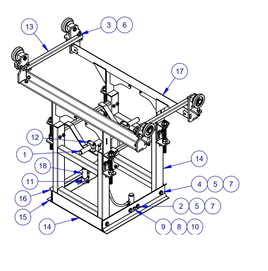VLP3036 Paving Profile Assembly - 26" Parts by Allen Engineering
