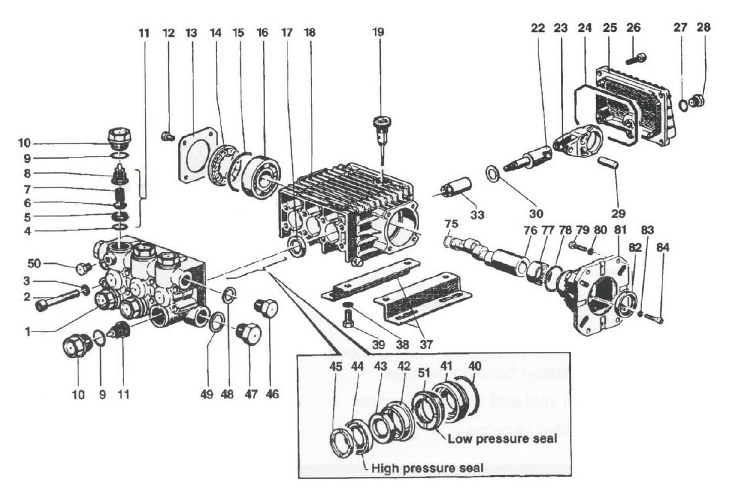 BE PE-4013HWPSGEN Pressure Washer EZ Series 44-Triplex Assembly Parts by BE Power Equipment