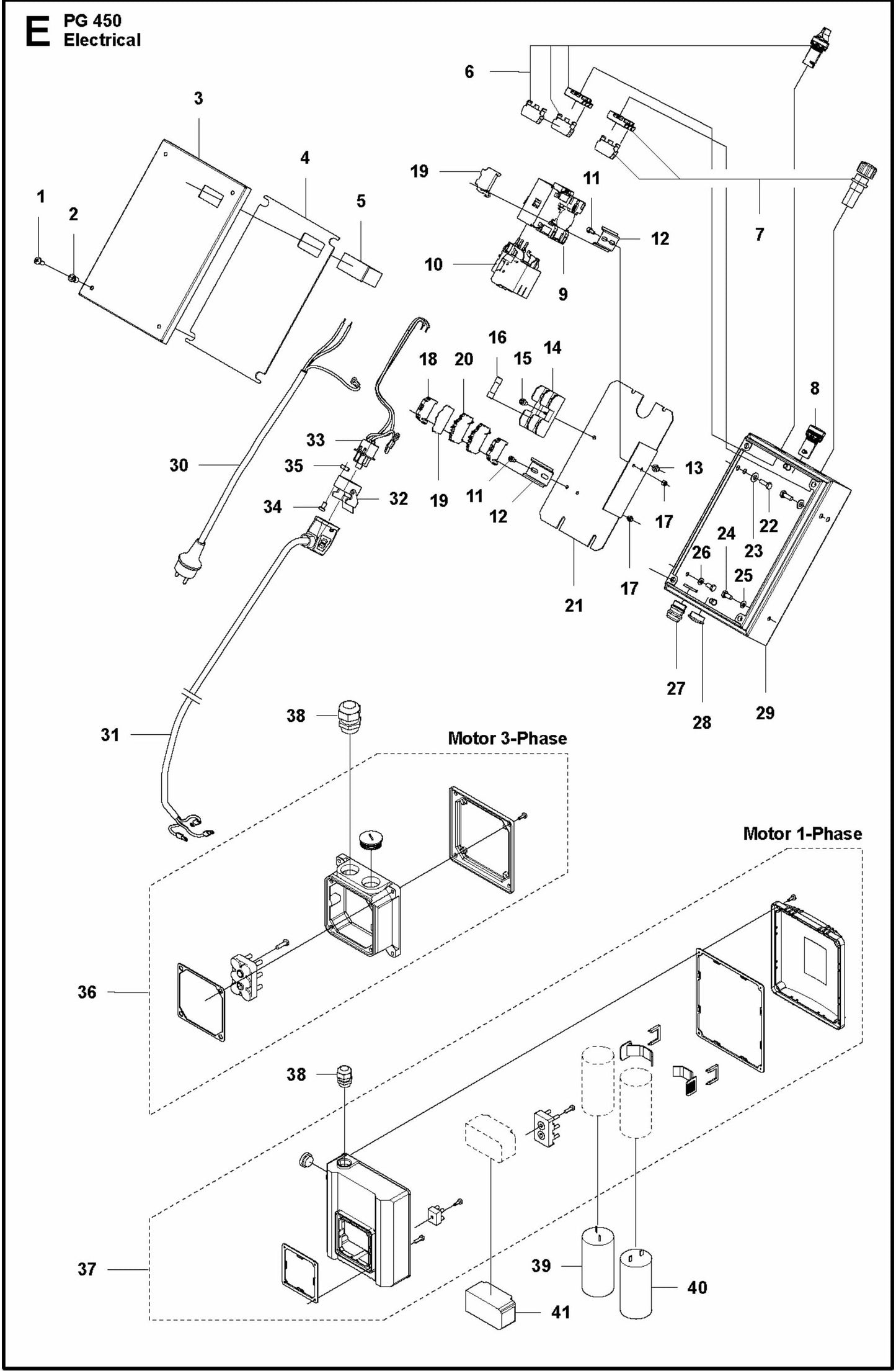 PG 450 Electrical Assembly Parts