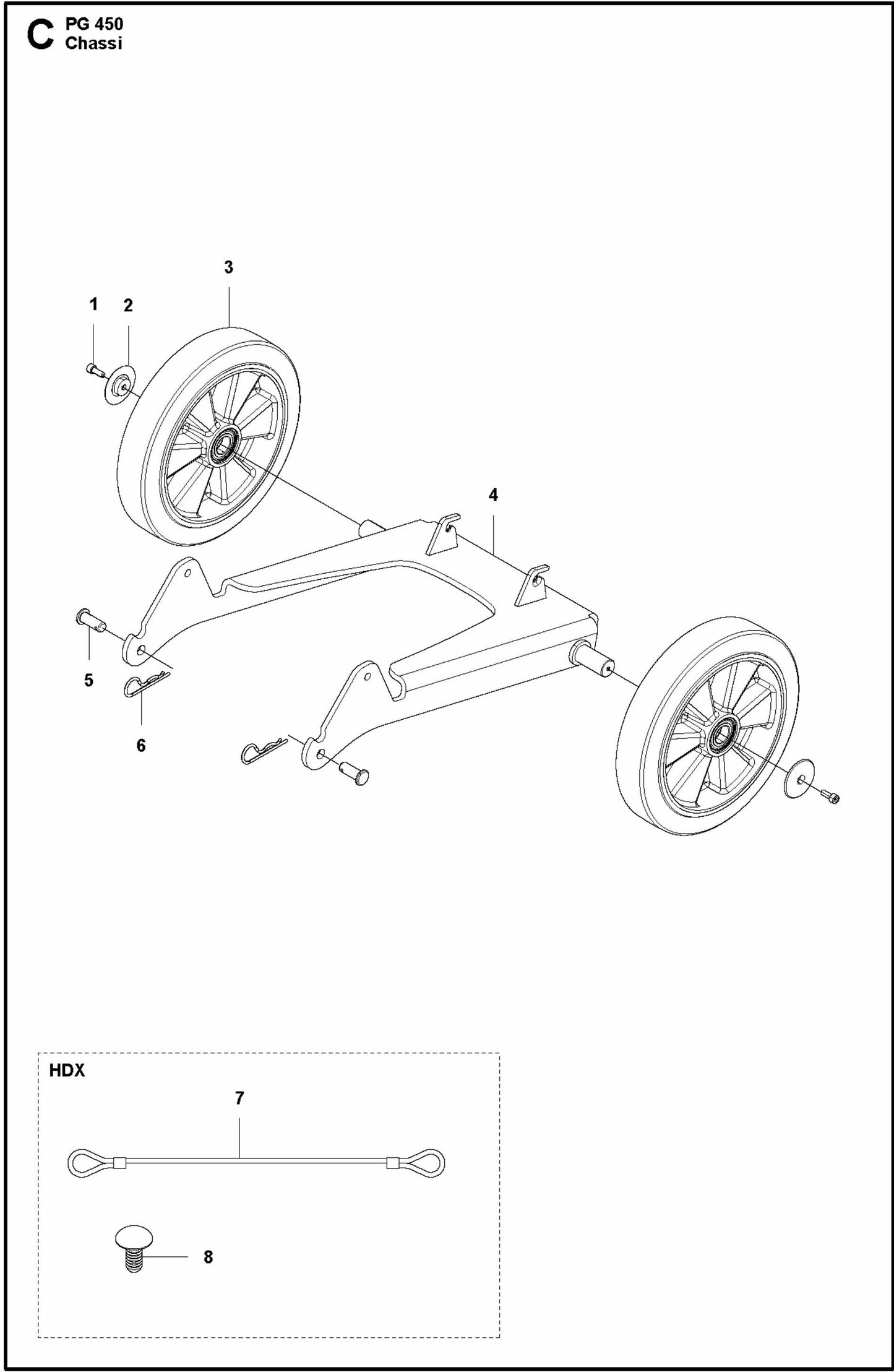PG 450 Chassis Assembly Parts