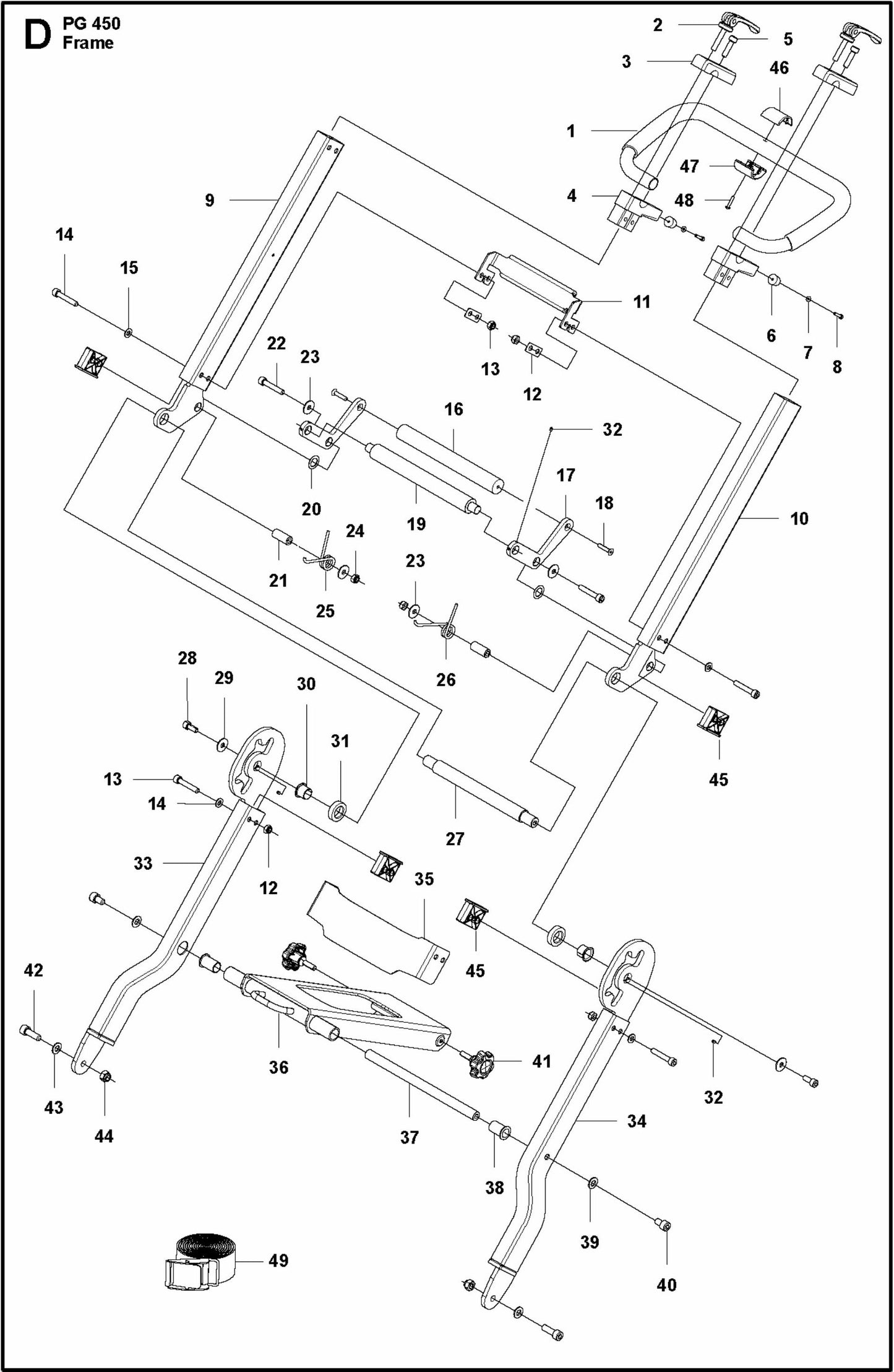 PG 450 Frame Assembly Parts