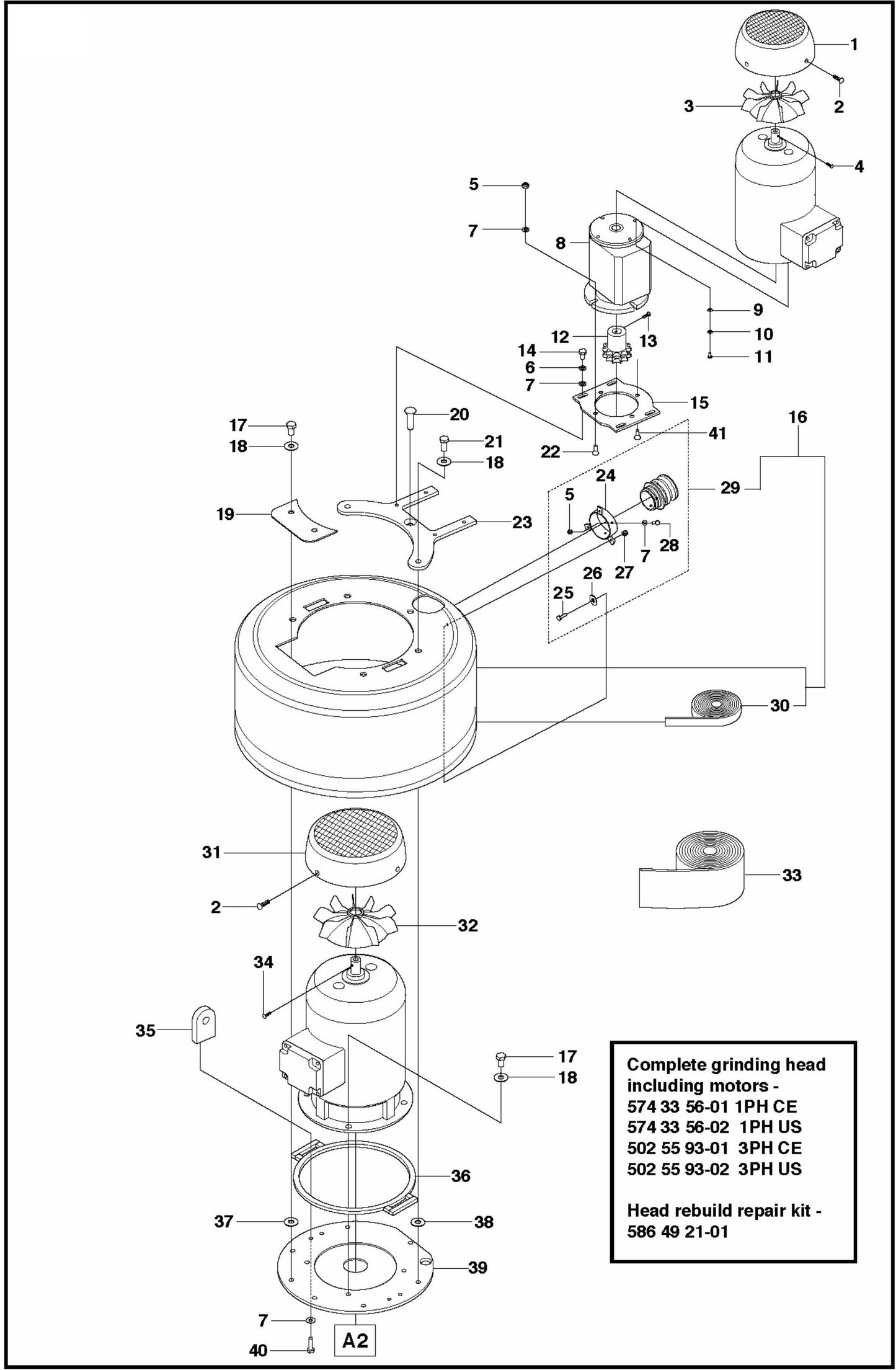 PG 530 (SN 0904-01 and forward) Cover Assembly Parts