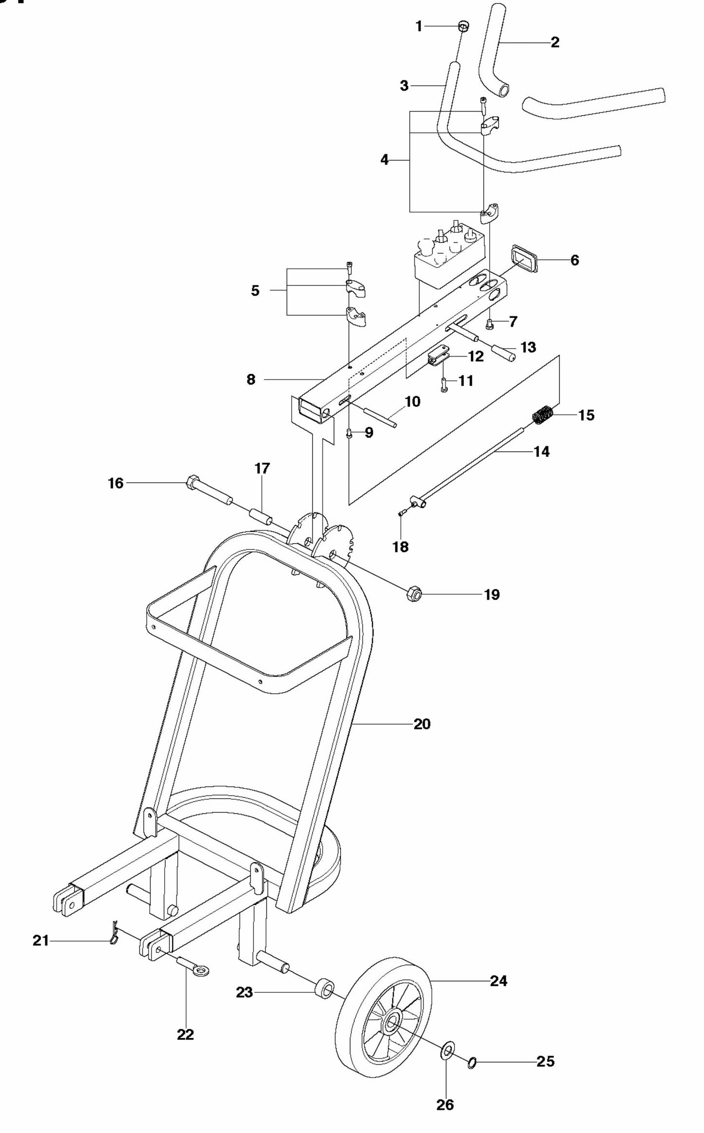 PG 530 (SN 0904-01 and forward) Chassis/Frame Assembly Parts