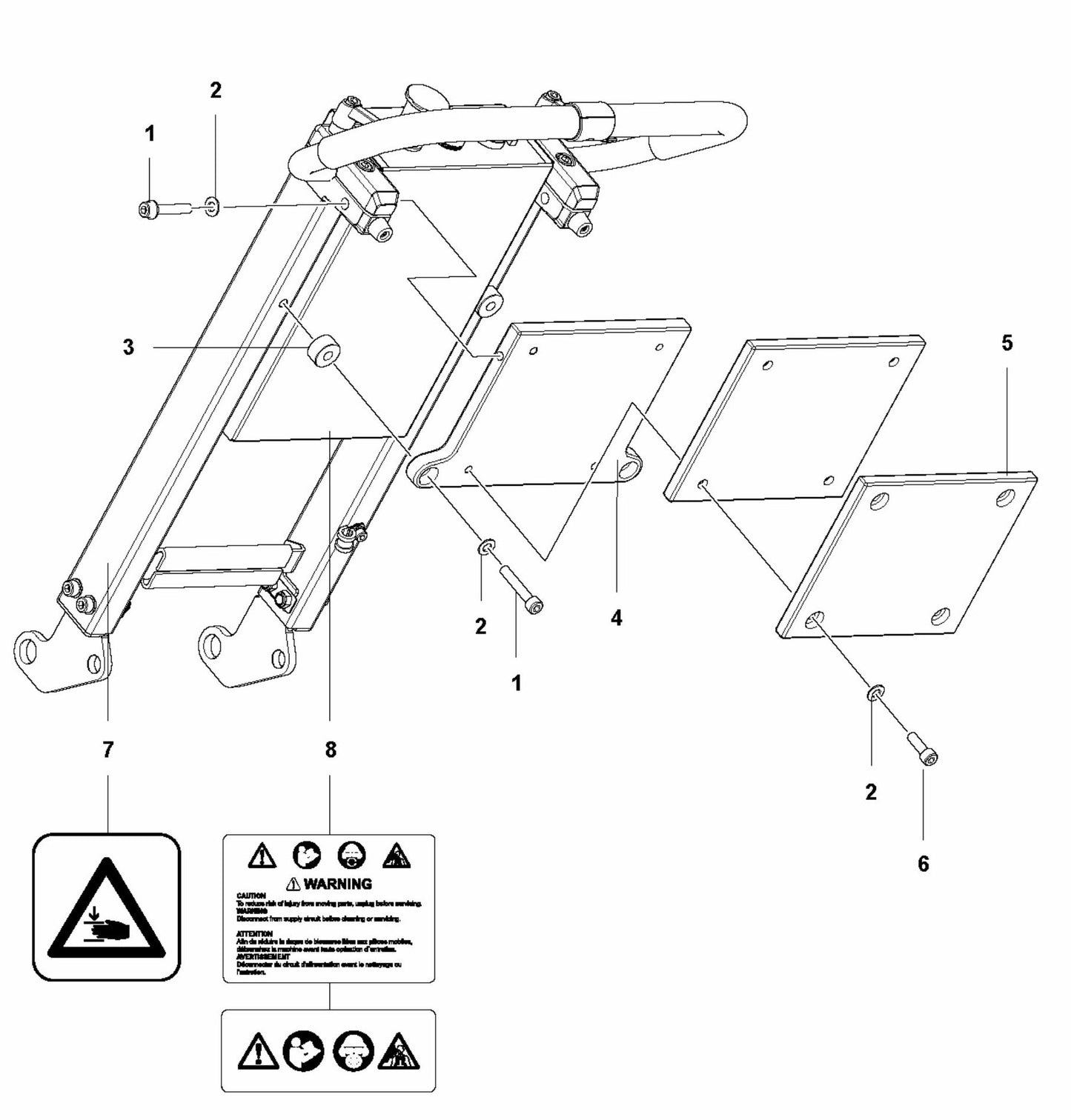 PG 400 v.4 Weight Kits Assembly Parts By Husqvarna