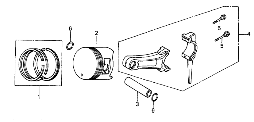 GA6HB GA6HEB HONDA GX340R2EDE2/EDN2 Piston Assembly Parts By Multiquip