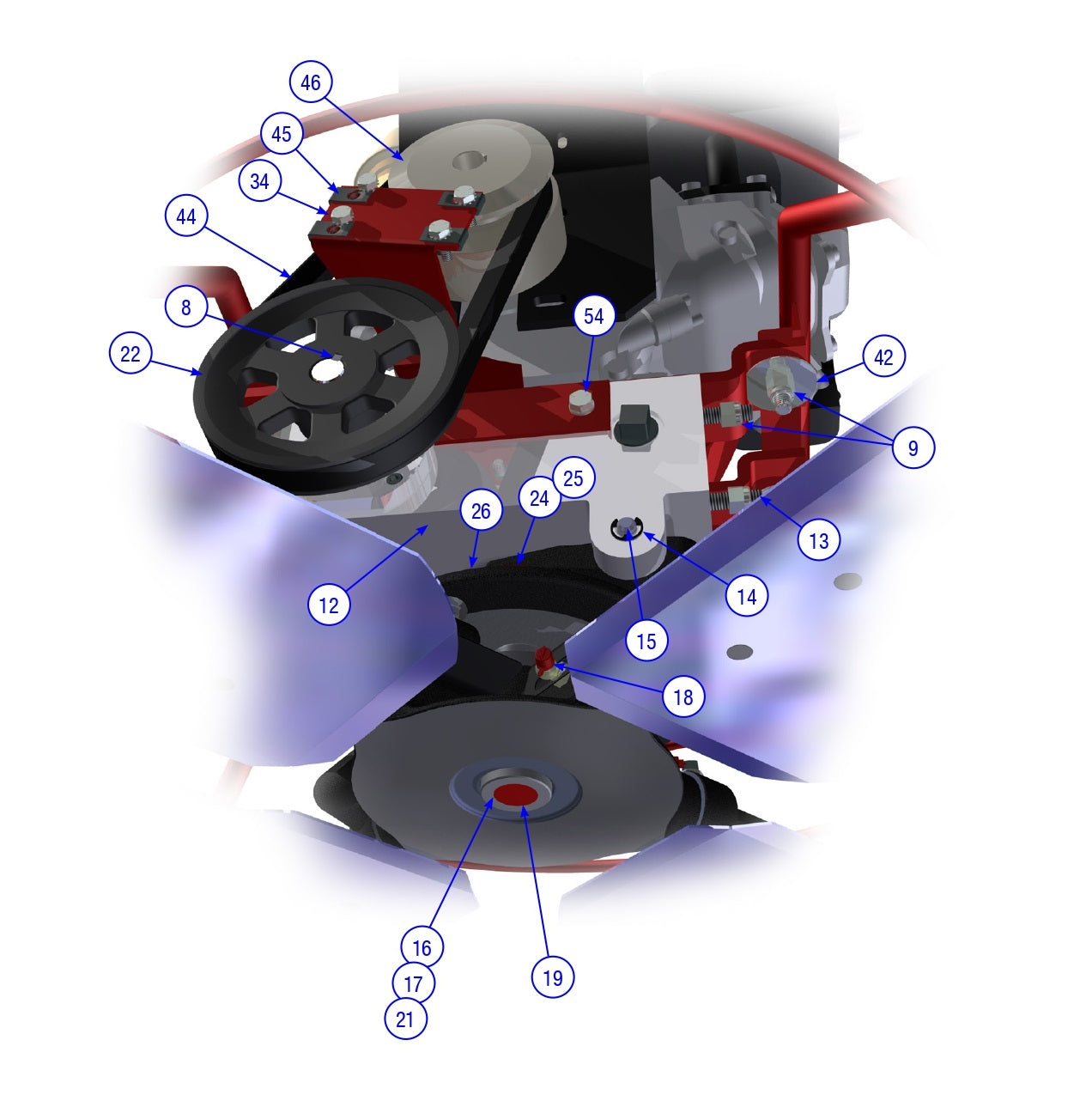 PRO430E / PRO436 / PRO436E / PRO436TC / PRO446 / PRO446TC Power Unit, 436, Assembly Parts-2 By Allen Engineering