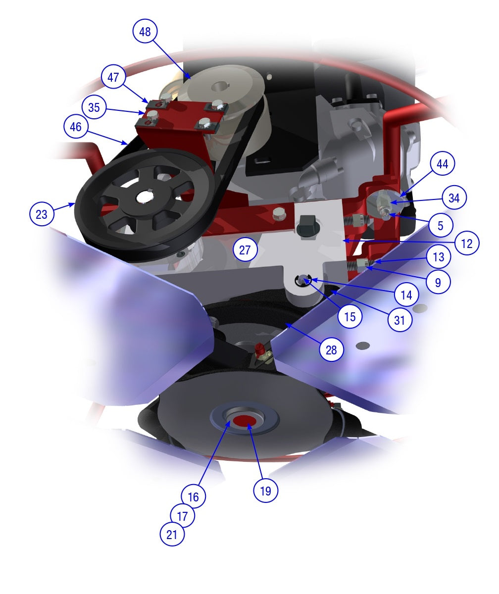 PRO430E / PRO436 / PRO436E / PRO436TC / PRO446 / PRO446TC Power Unit, 446, Assembly Parts-2 By Allen Engineering