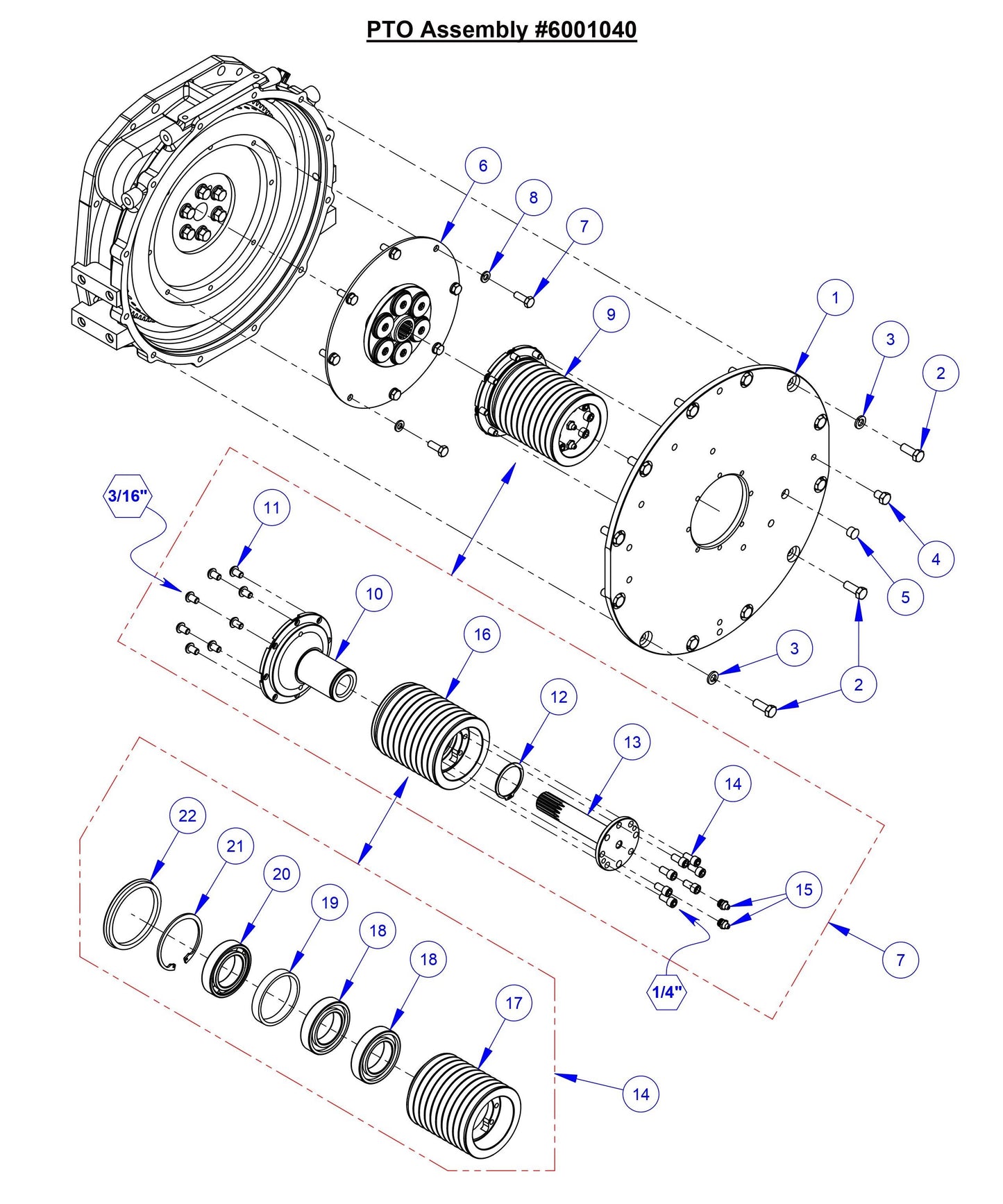CC5049 PTO Assembly