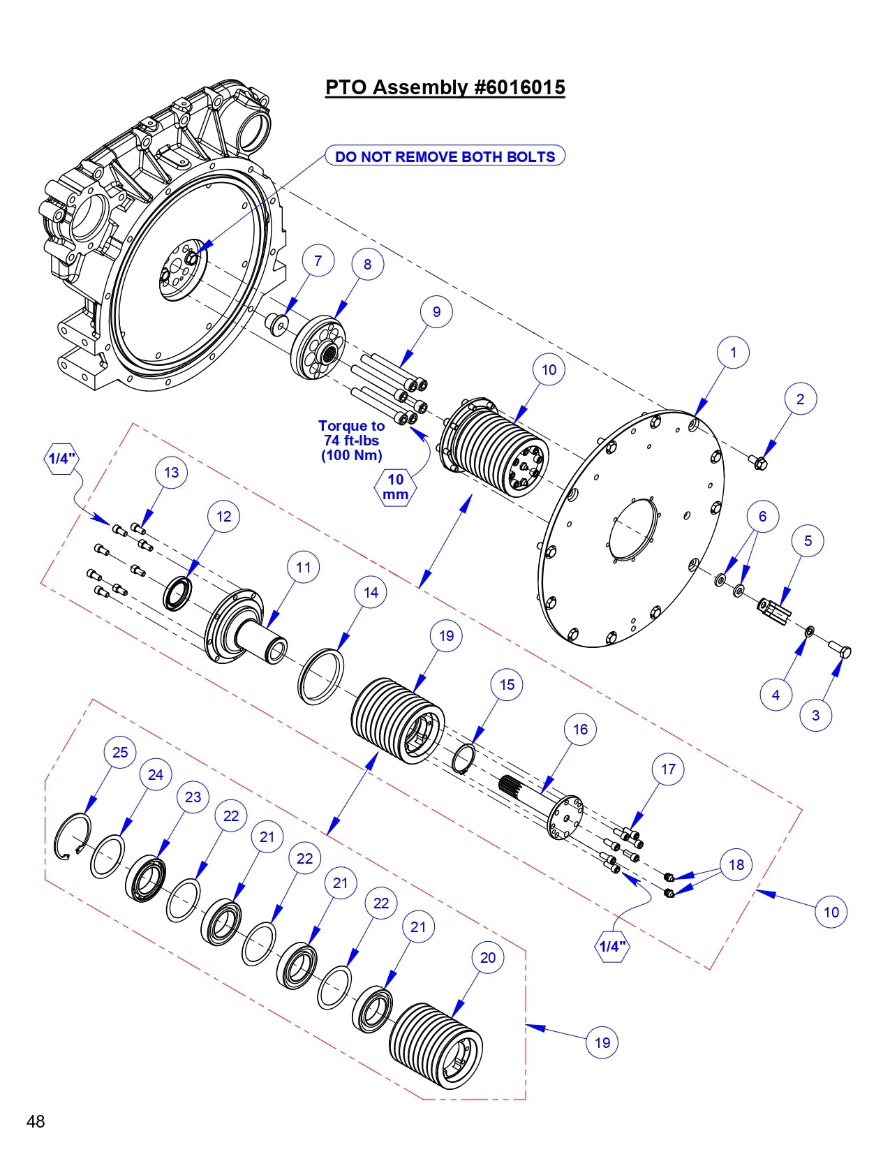 CC9074DK PTO Assembly Parts