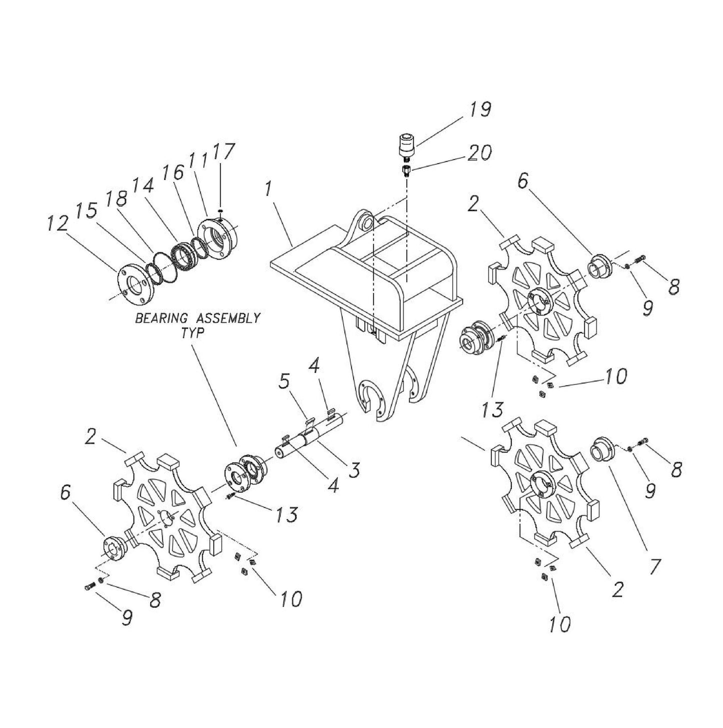 Parts Breakdown fig 1 Parts For CW 18 IV By FRD