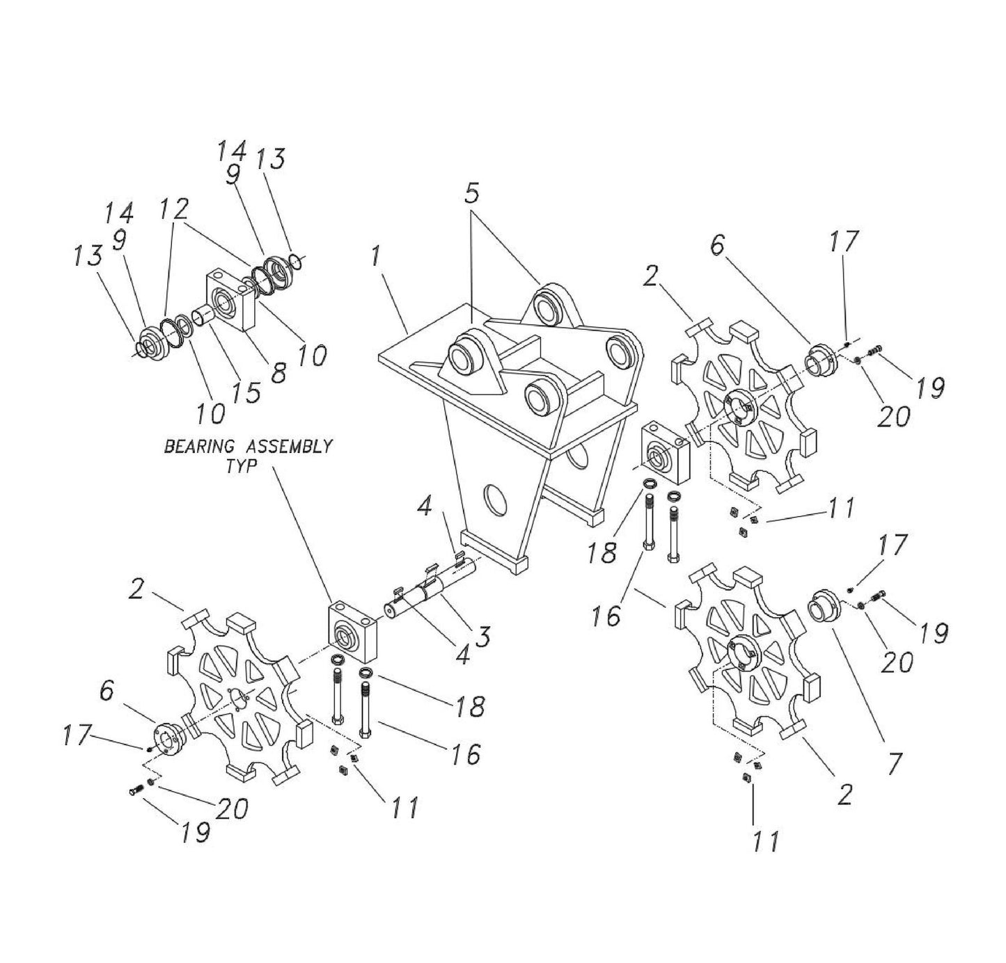 Parts Breakdown Parts For CW 18 III By FRD