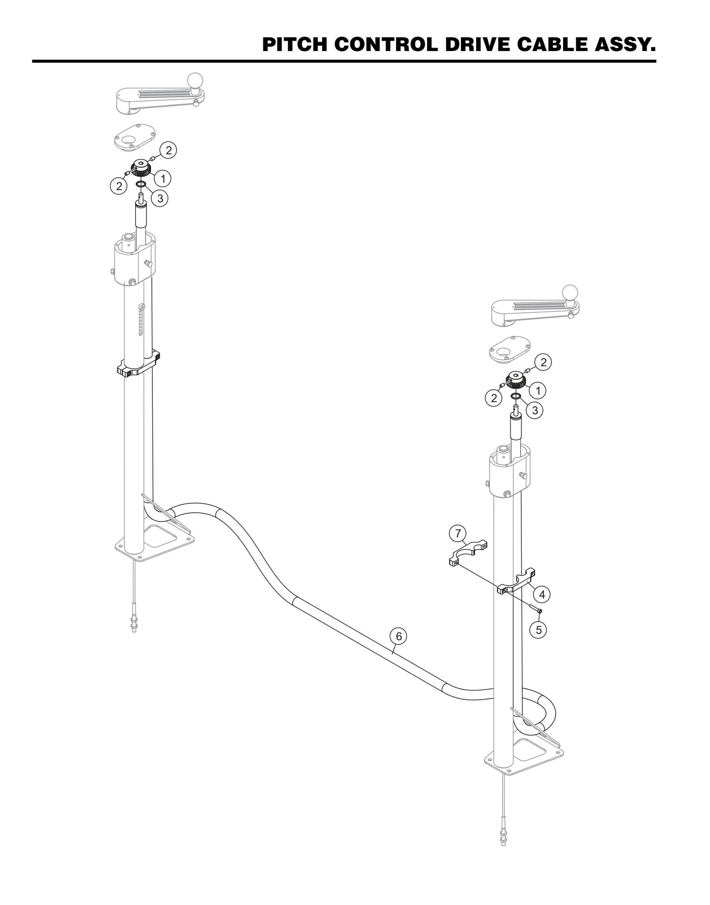HTNS5S-2 Pitch Control Drive Cable Assembly