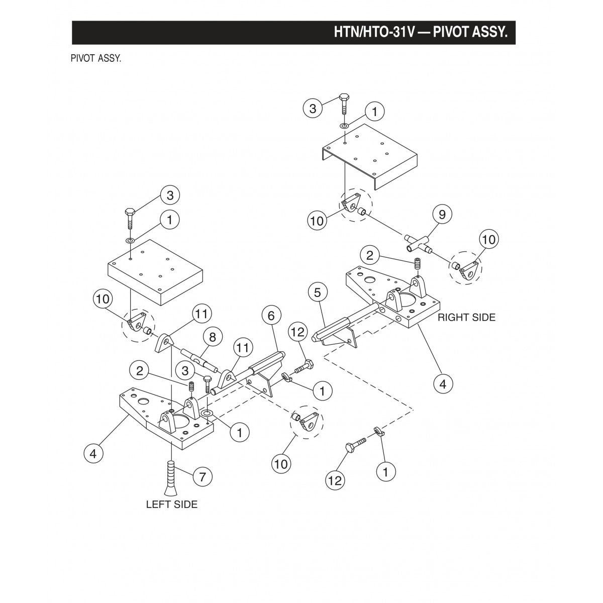 HTN-31VTCSL5 HTO-31VTCSL5 Pivot Assembly