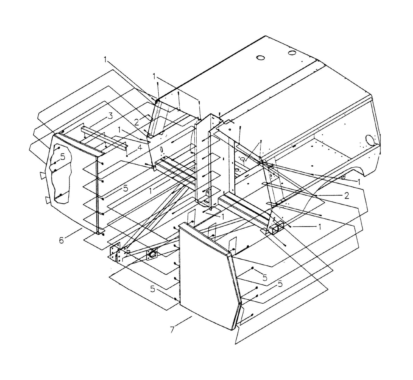 Maxi-Lite Laydown 6-8KW-Plastic Front Panel Assembly Parts By Allmand