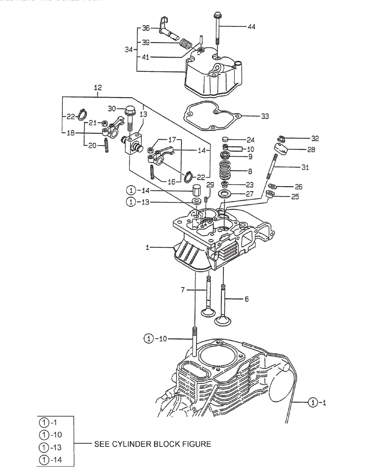 MVH306D Yanmar L-70EE Cylinder Head And Cover Assembly Parts