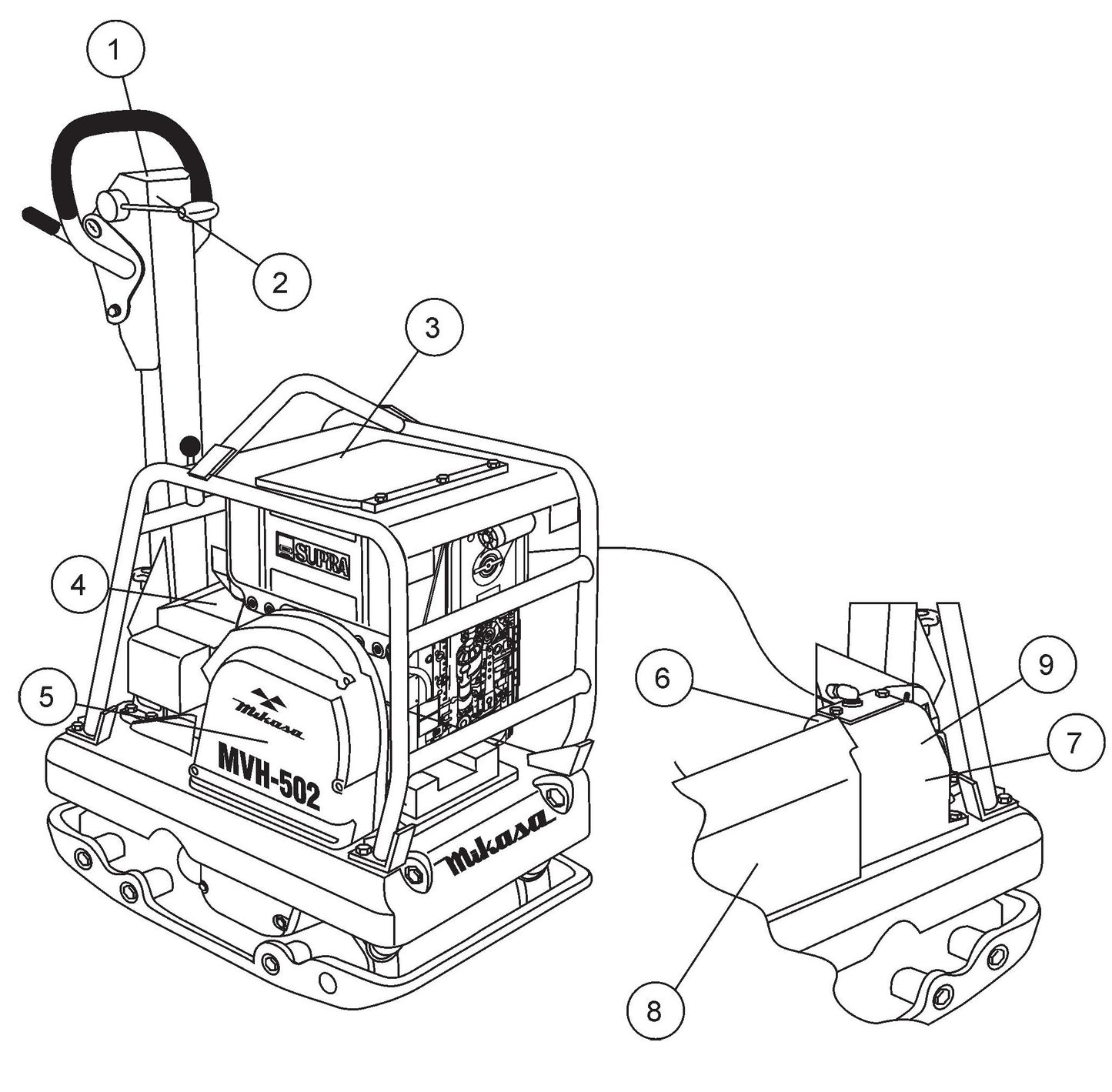 MVH502DSB Decal Placement Assembly Parts