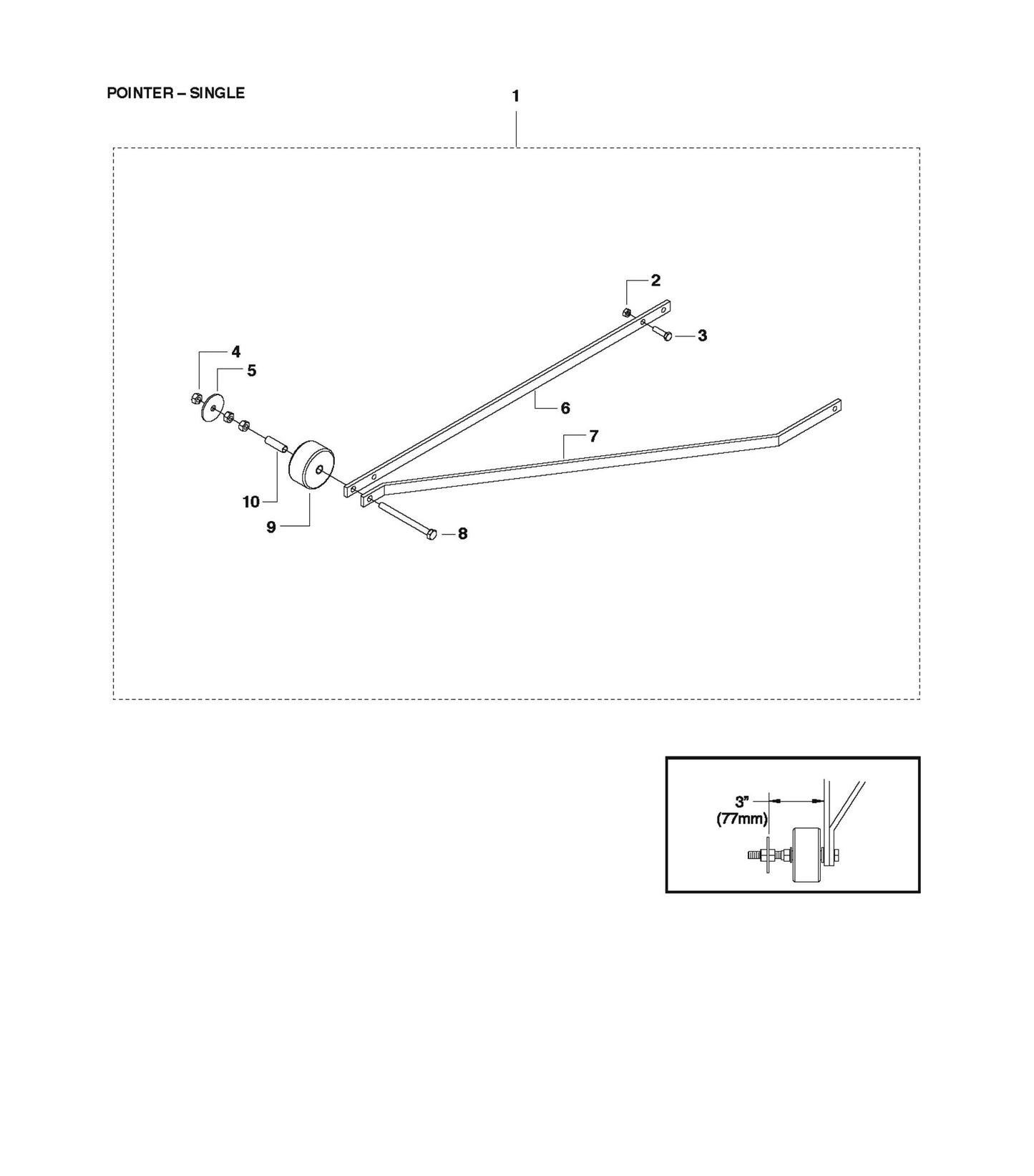 Pointer-Single For FS520 By Husqvarna